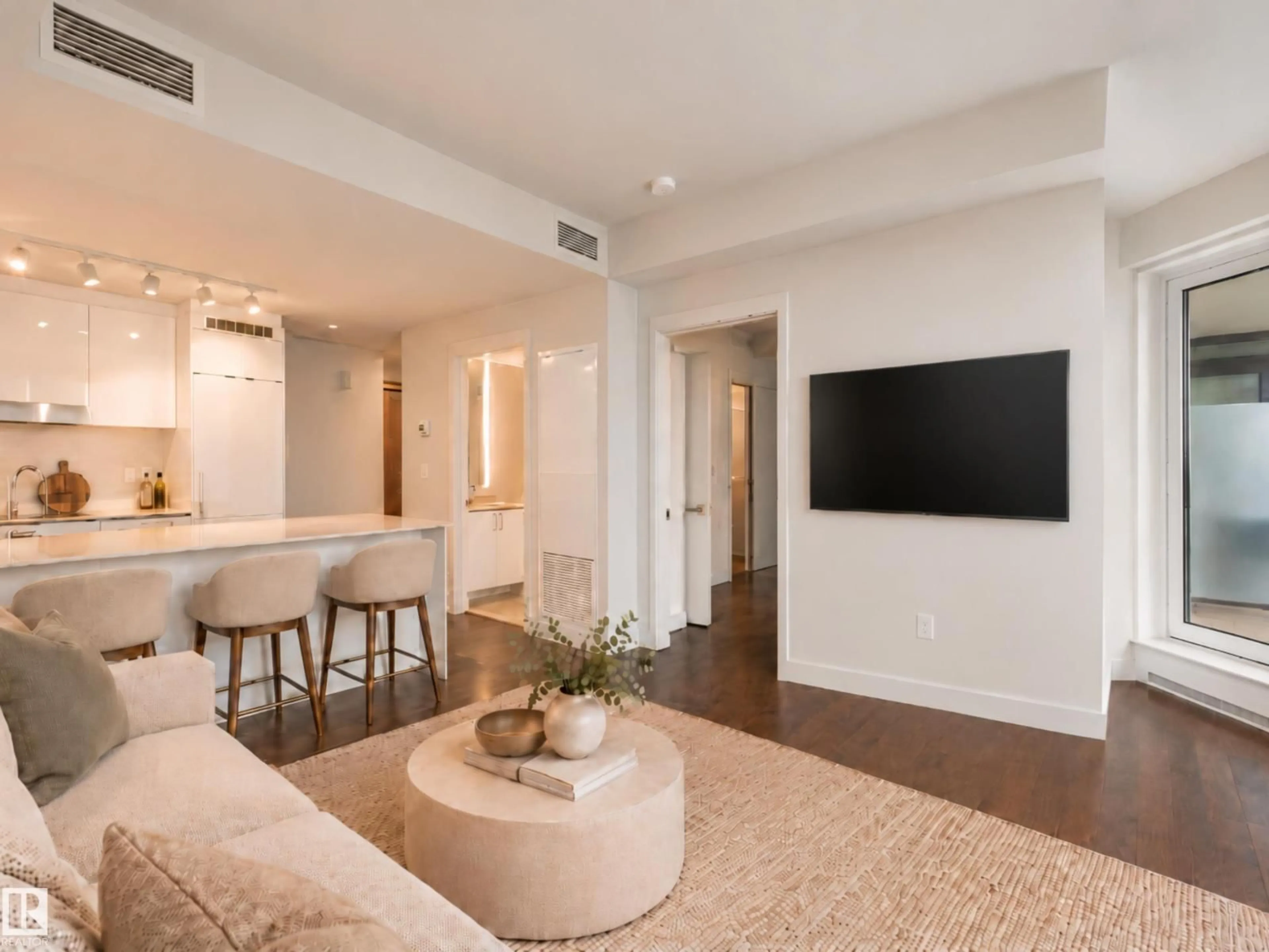 Living room with furniture, unknown for 10360 - 2609 102 ST, Edmonton Alberta T5J0K6