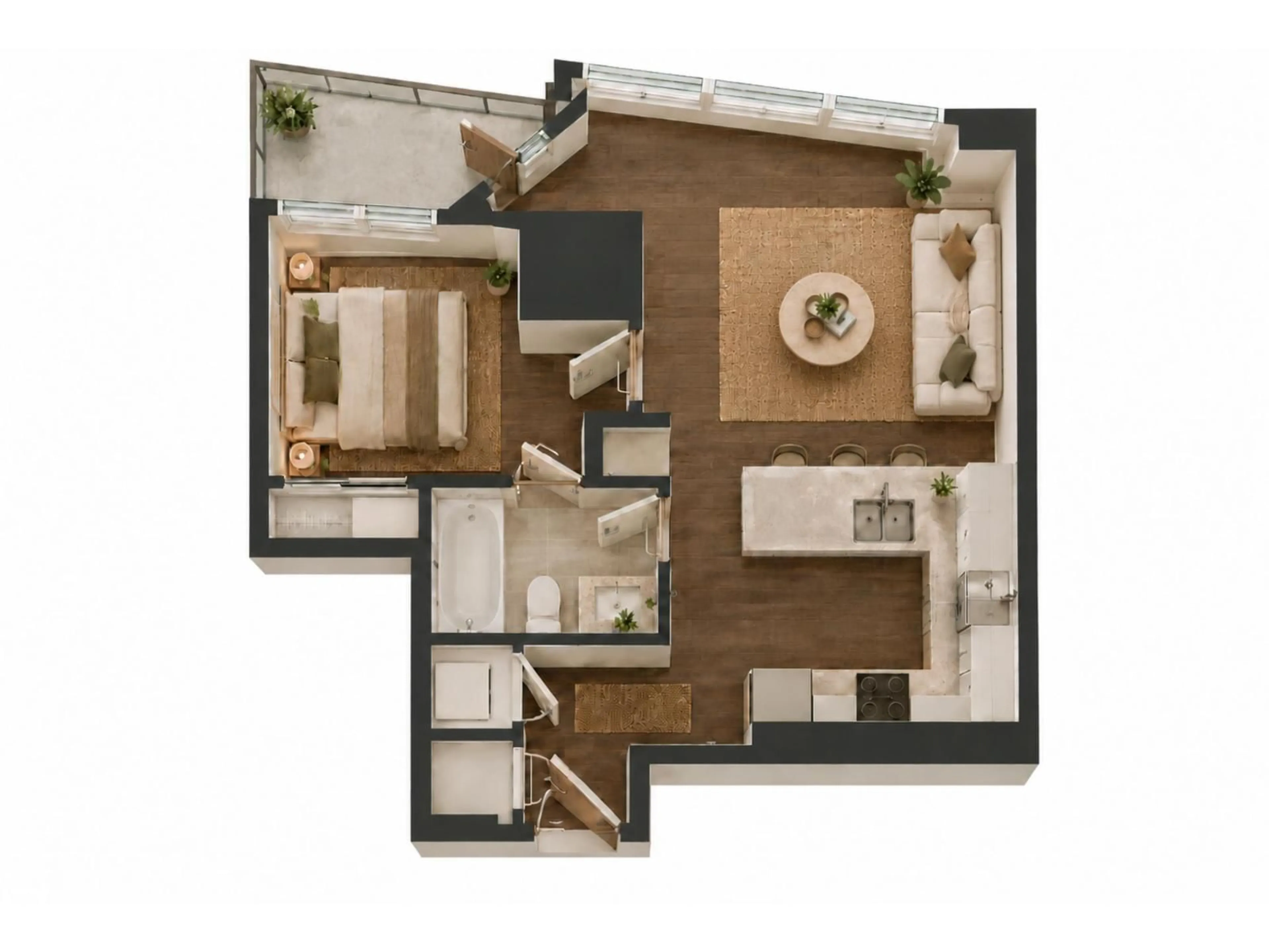 Floor plan for 10360 - 2609 102 ST, Edmonton Alberta T5J0K6