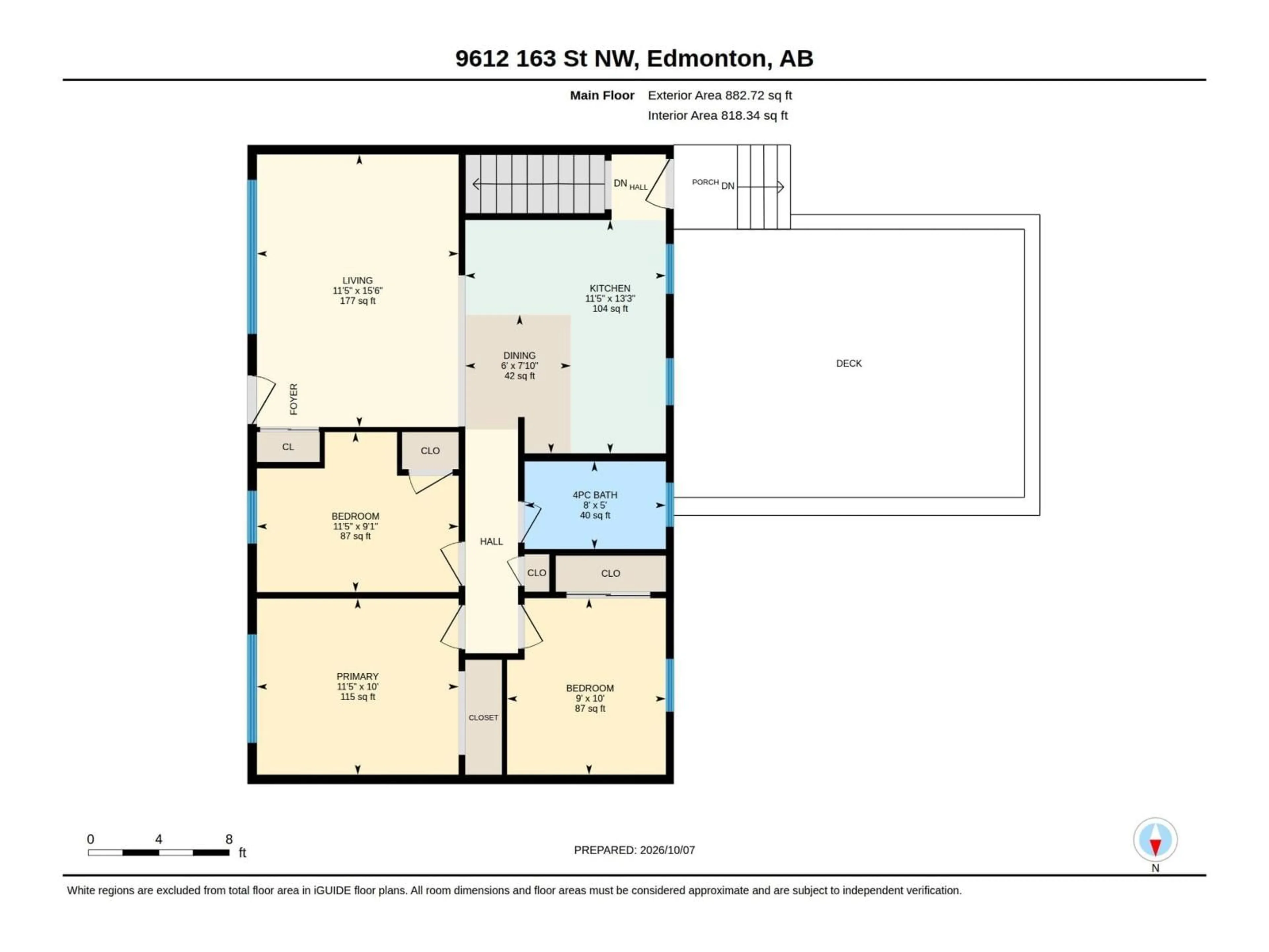 Floor plan for NW - 9612 163 ST, Edmonton Alberta T5P3M8