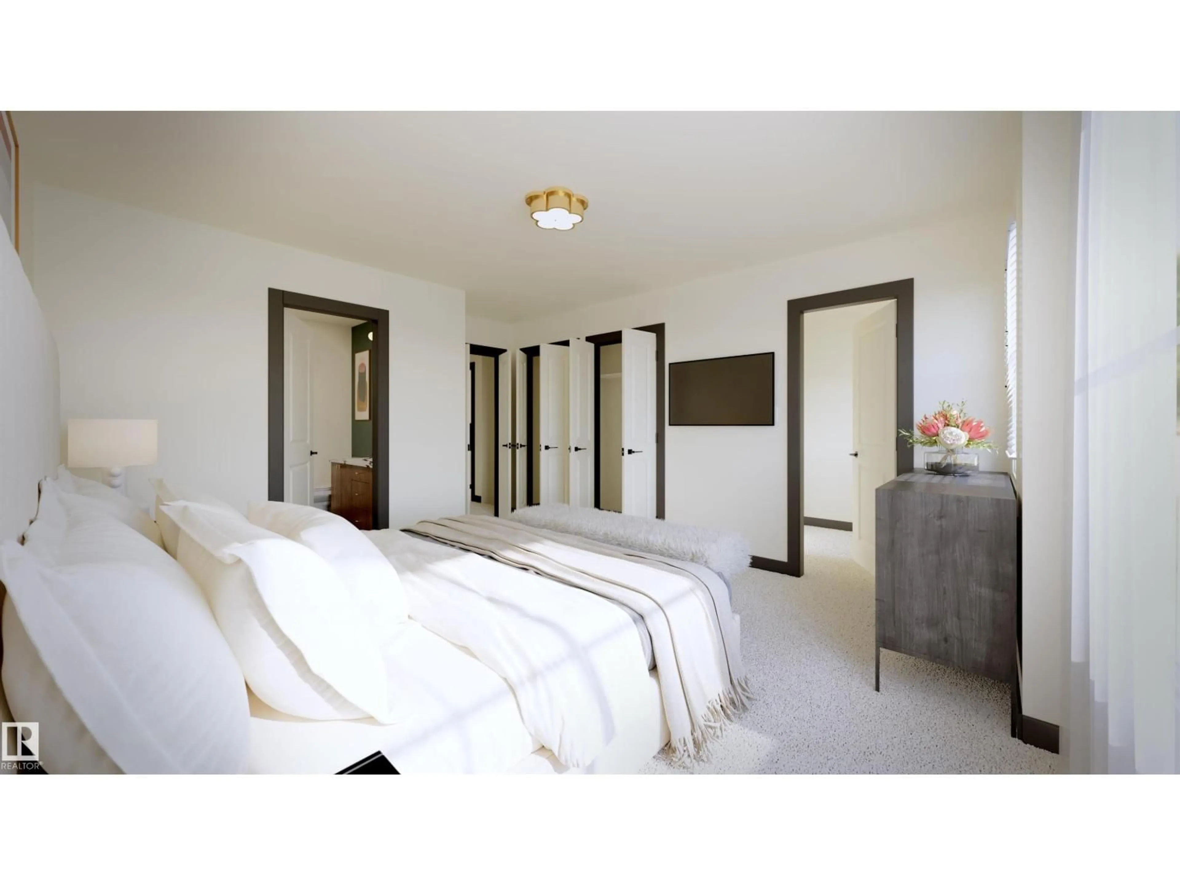 Bedroom with bed, unknown for 54 CESSY ST, St. Albert Alberta T8T2E2