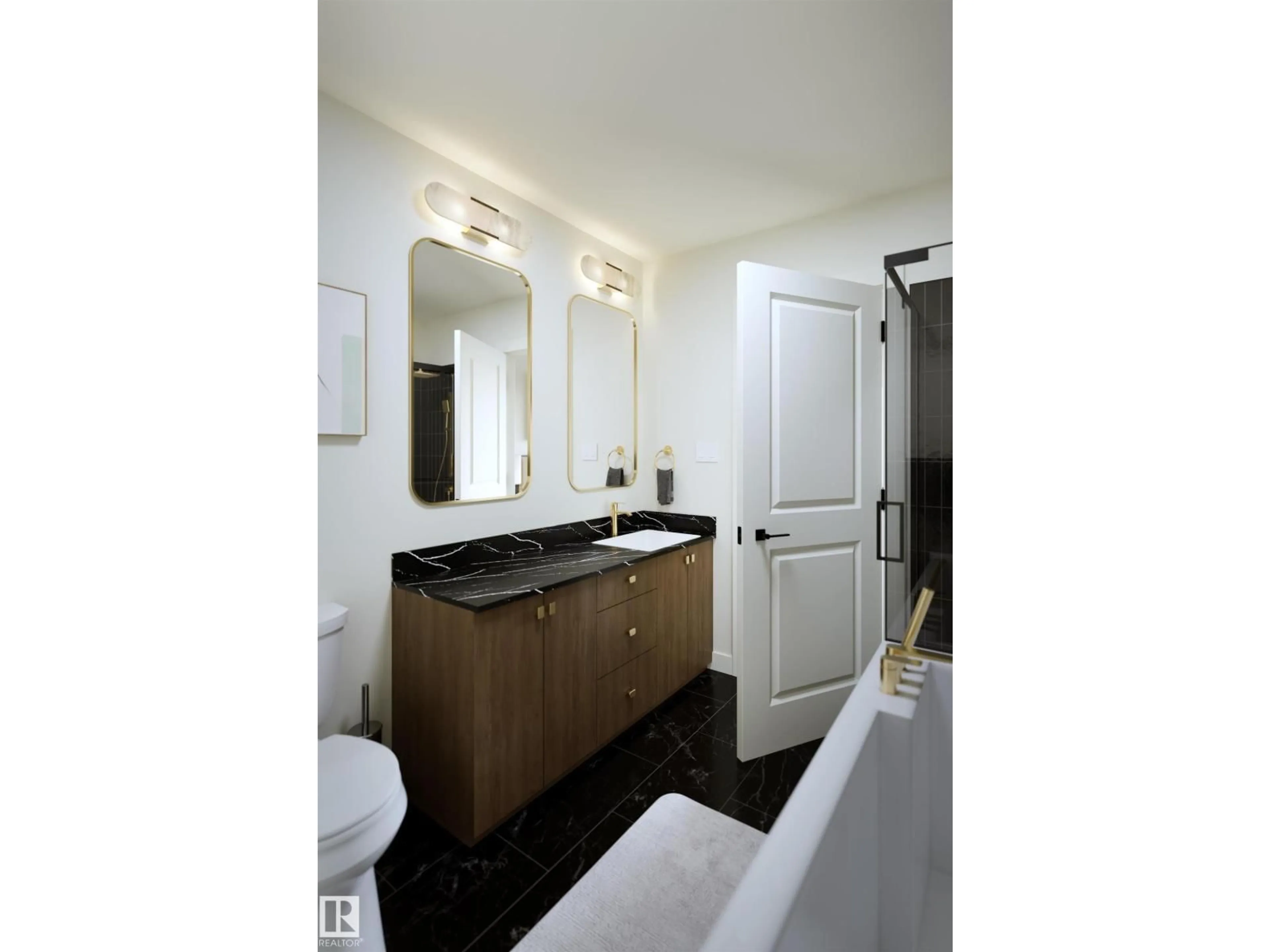 Standard bathroom, ceramic/tile floor for 54 CESSY ST, St. Albert Alberta T8T2E2