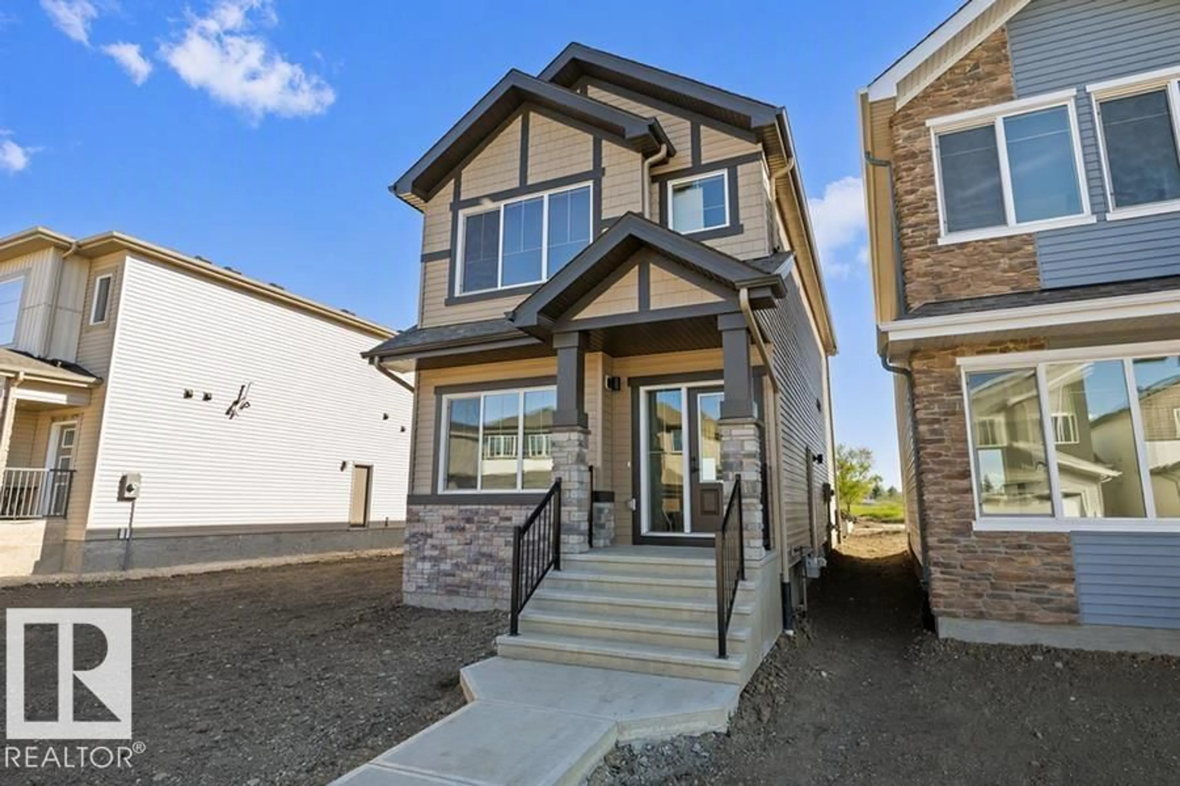 Home with vinyl exterior material, street for 4207 63 ST, Beaumont Alberta T4X0X5