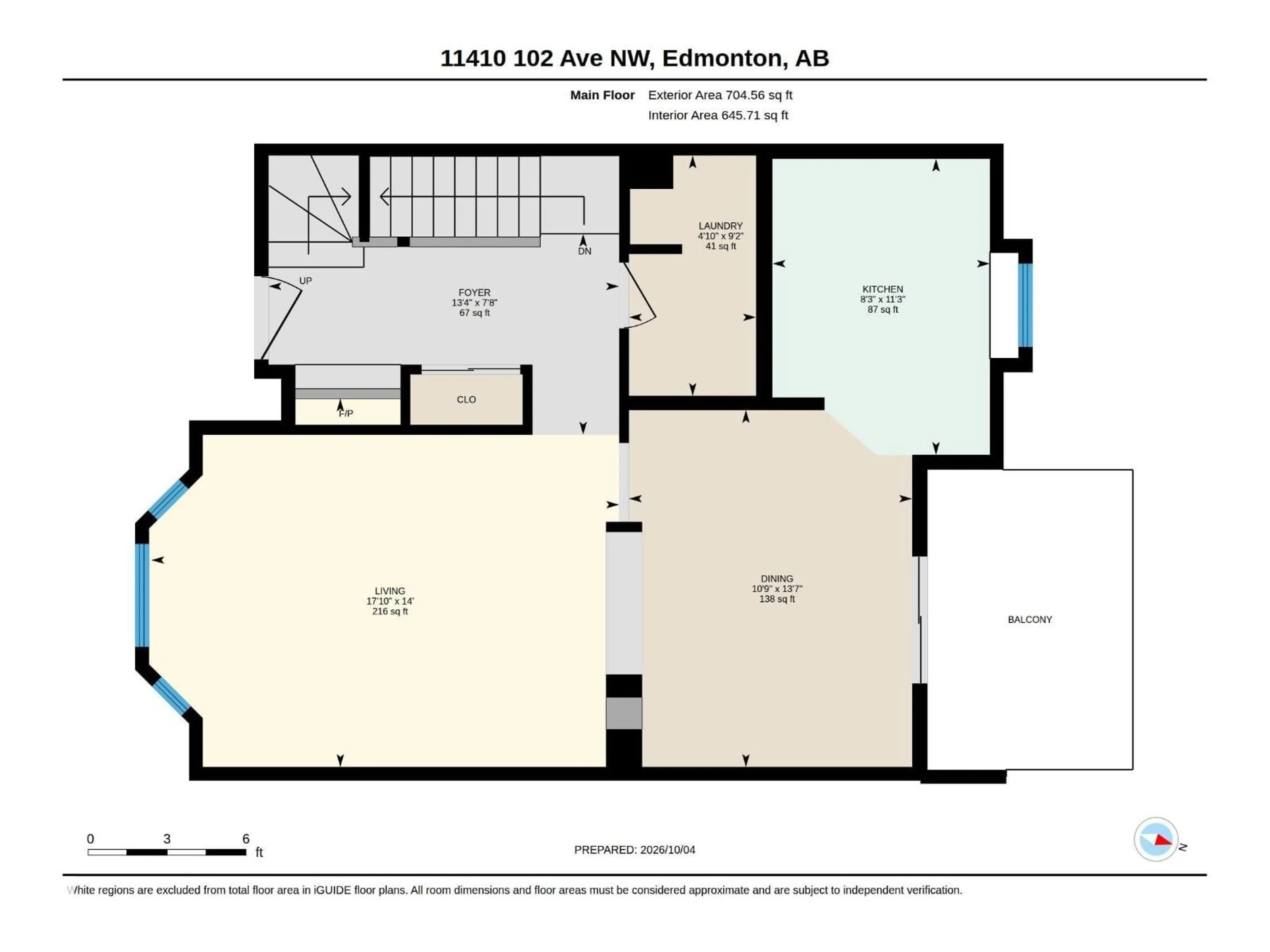 Floor plan for NW - 11410 102 AV, Edmonton Alberta T5K0P9