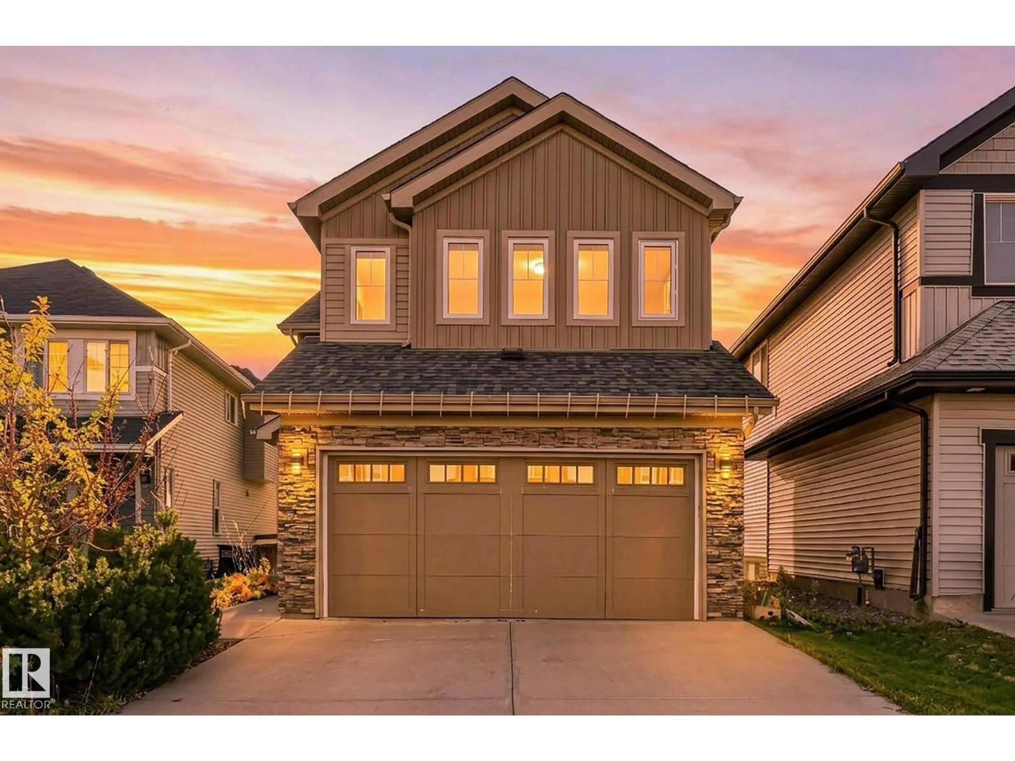 Home with brick exterior material, street for SW - 1621 DAVIDSON GREEN GR, Edmonton Alberta T6W3H9