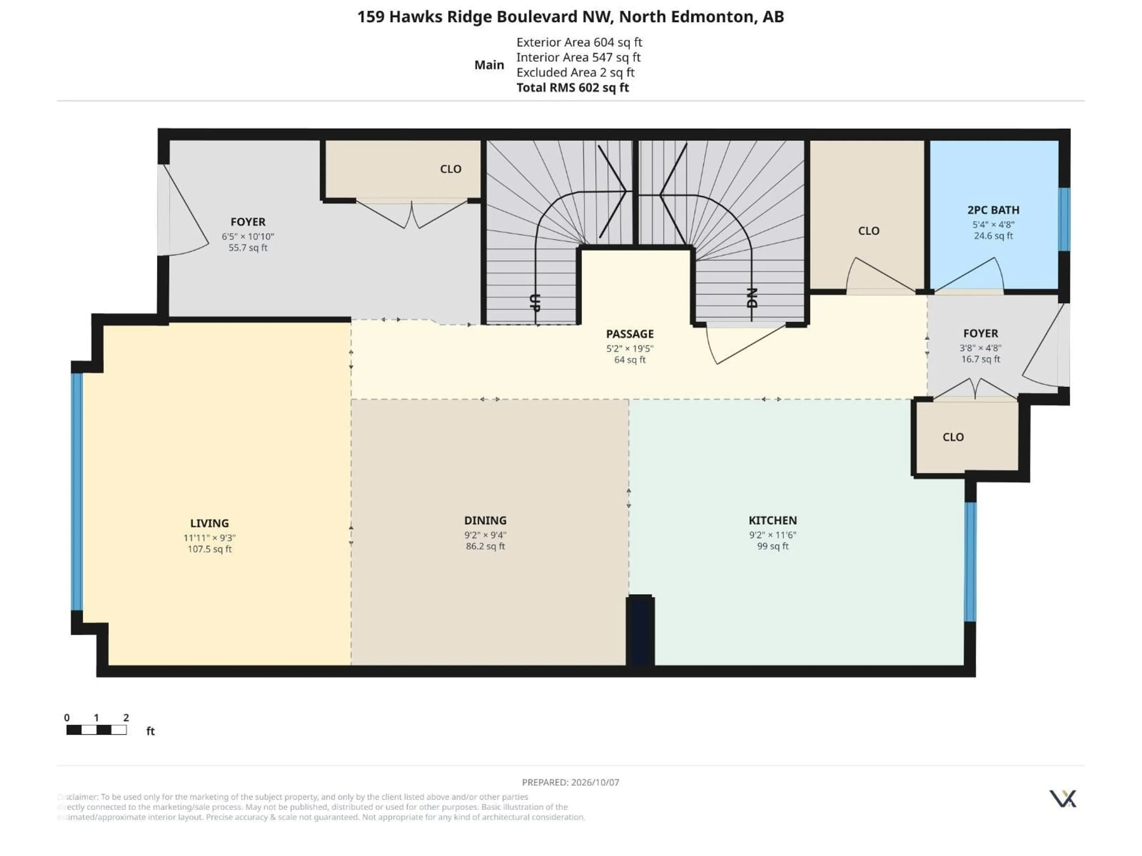 Floor plan for 159 HAWKS RIDGE BV, Edmonton Alberta T5S0H5