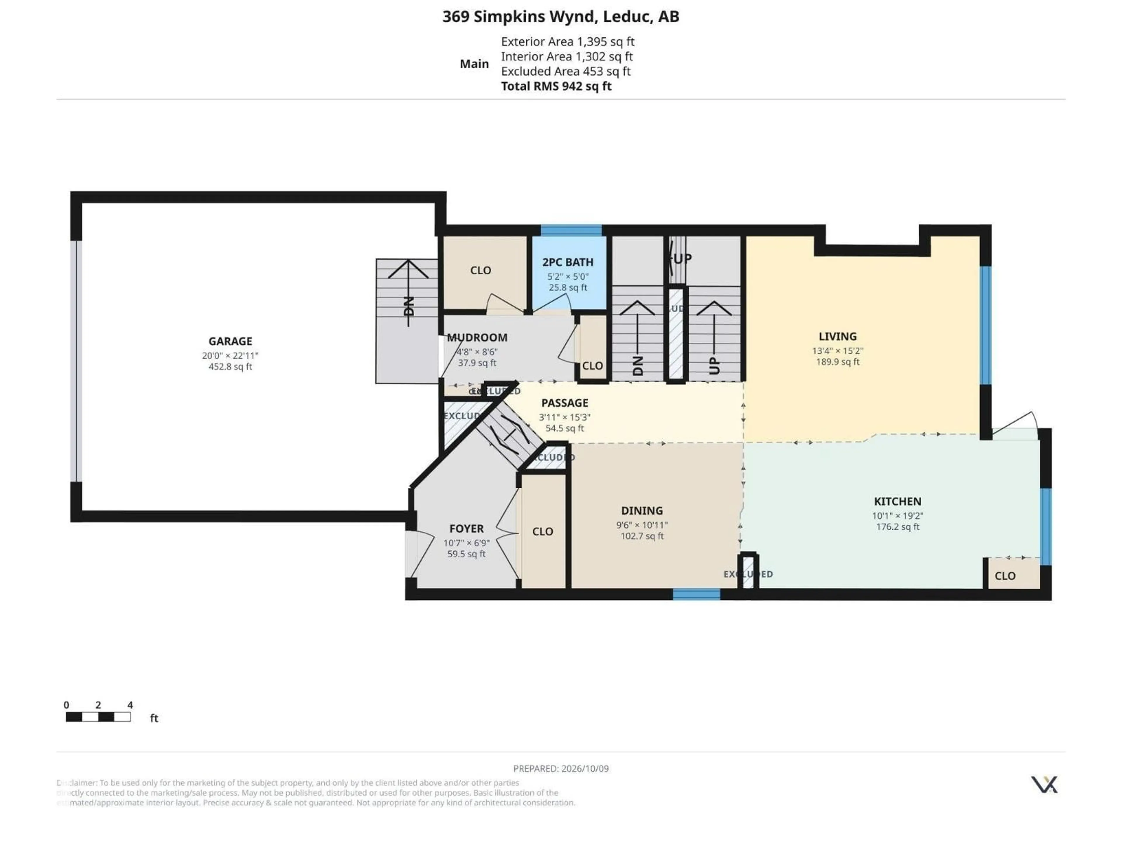 Floor plan for 369 SIMPKINS WD, Leduc Alberta T9E0Y4