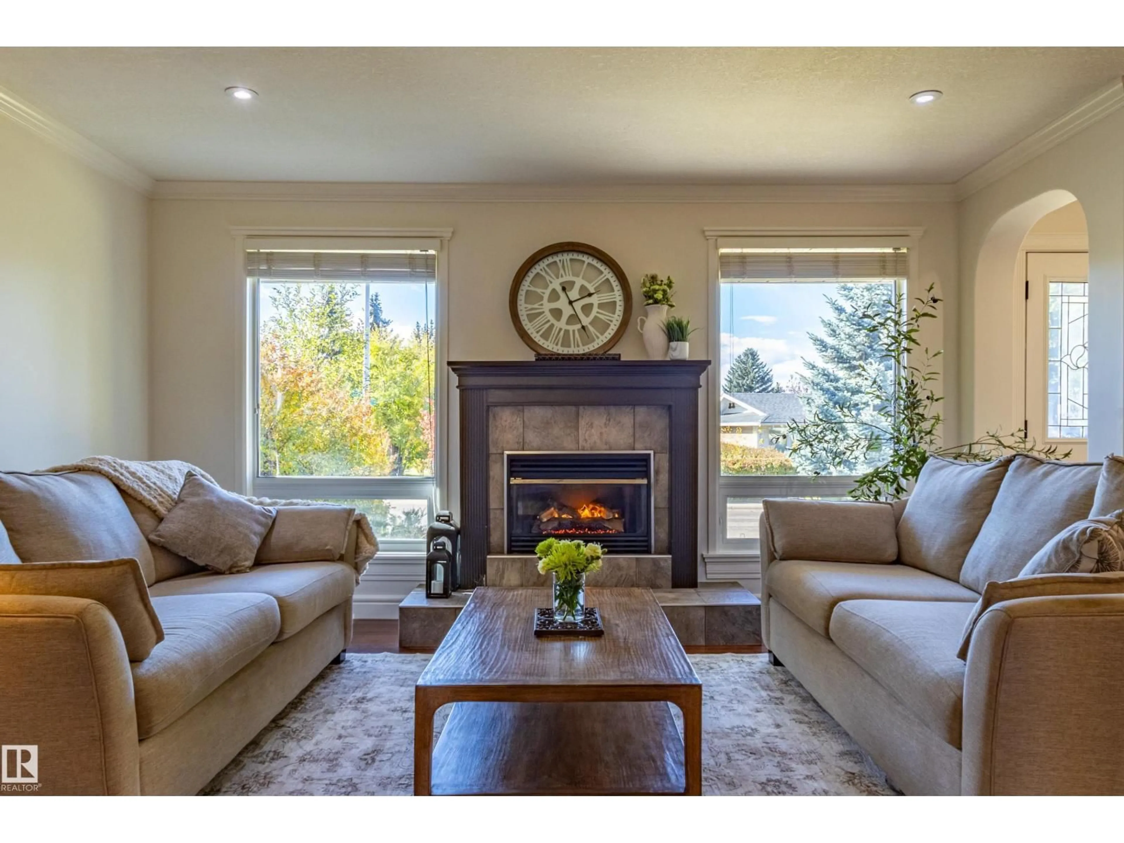 Living room with furniture, unknown for 4107 122 ST, Edmonton Alberta T6J1Z1