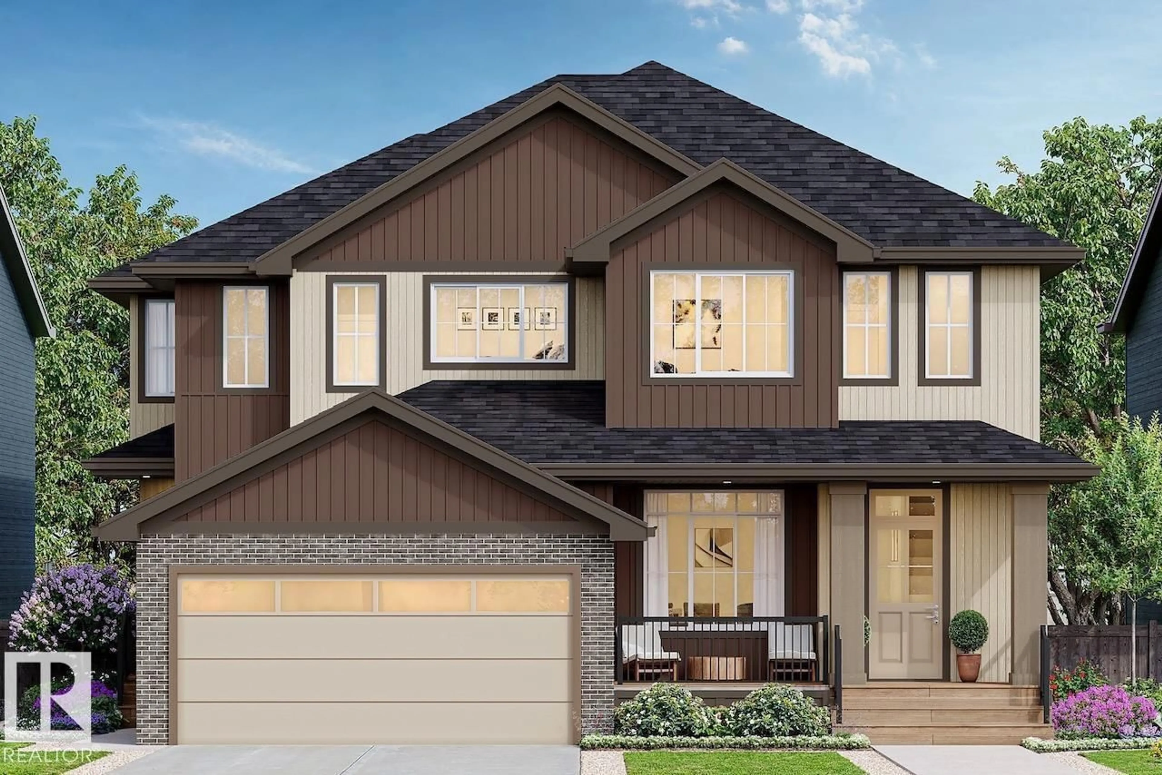 Home with vinyl exterior material, street for NW - 2215 CROSSBILL LI, Edmonton Alberta T5S0W3
