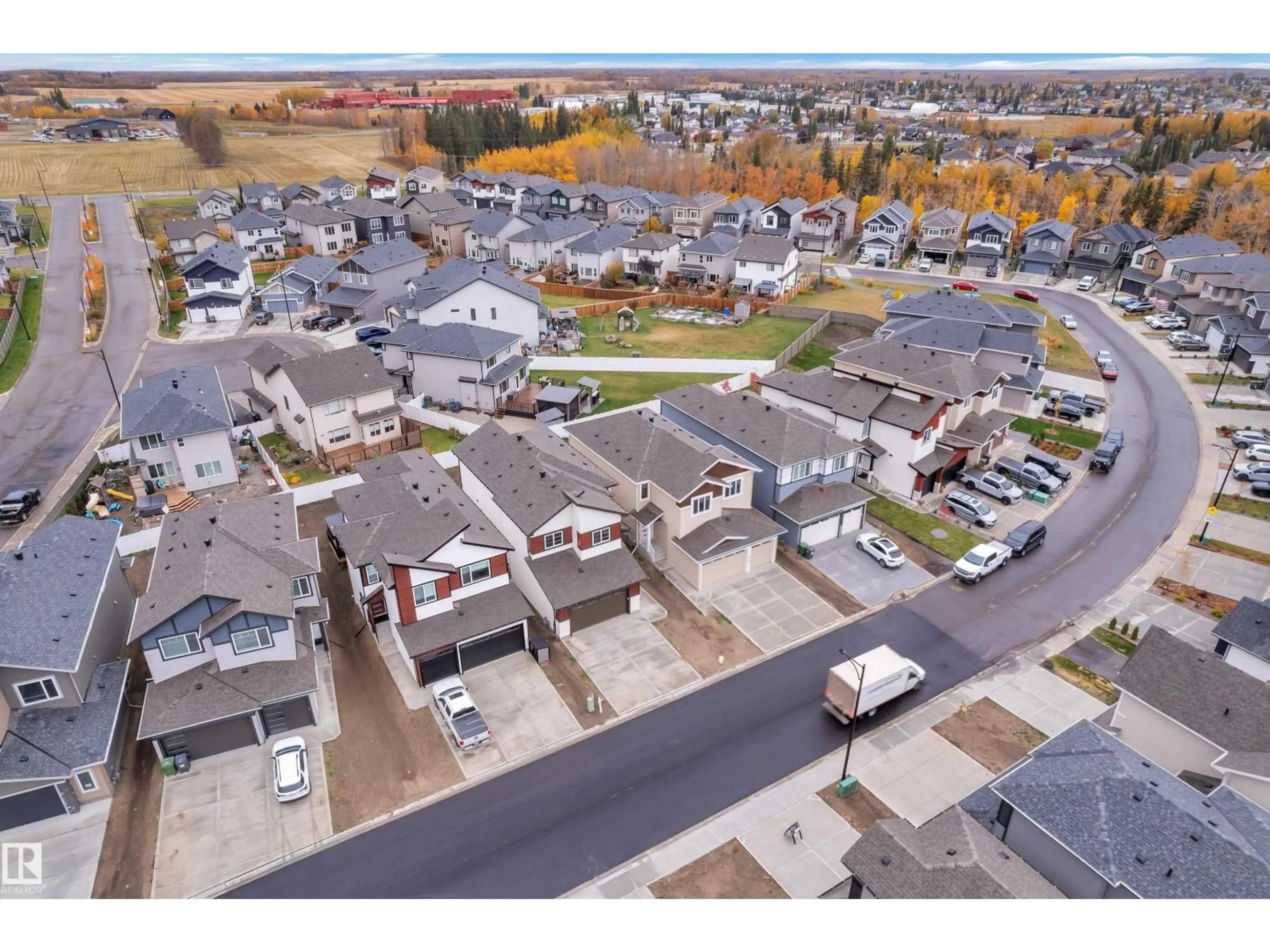 A pic from outside/outdoor area/front of a property/back of a property/a pic from drone, street for 741 ASTORIA WY, Devon Alberta T9G0M7