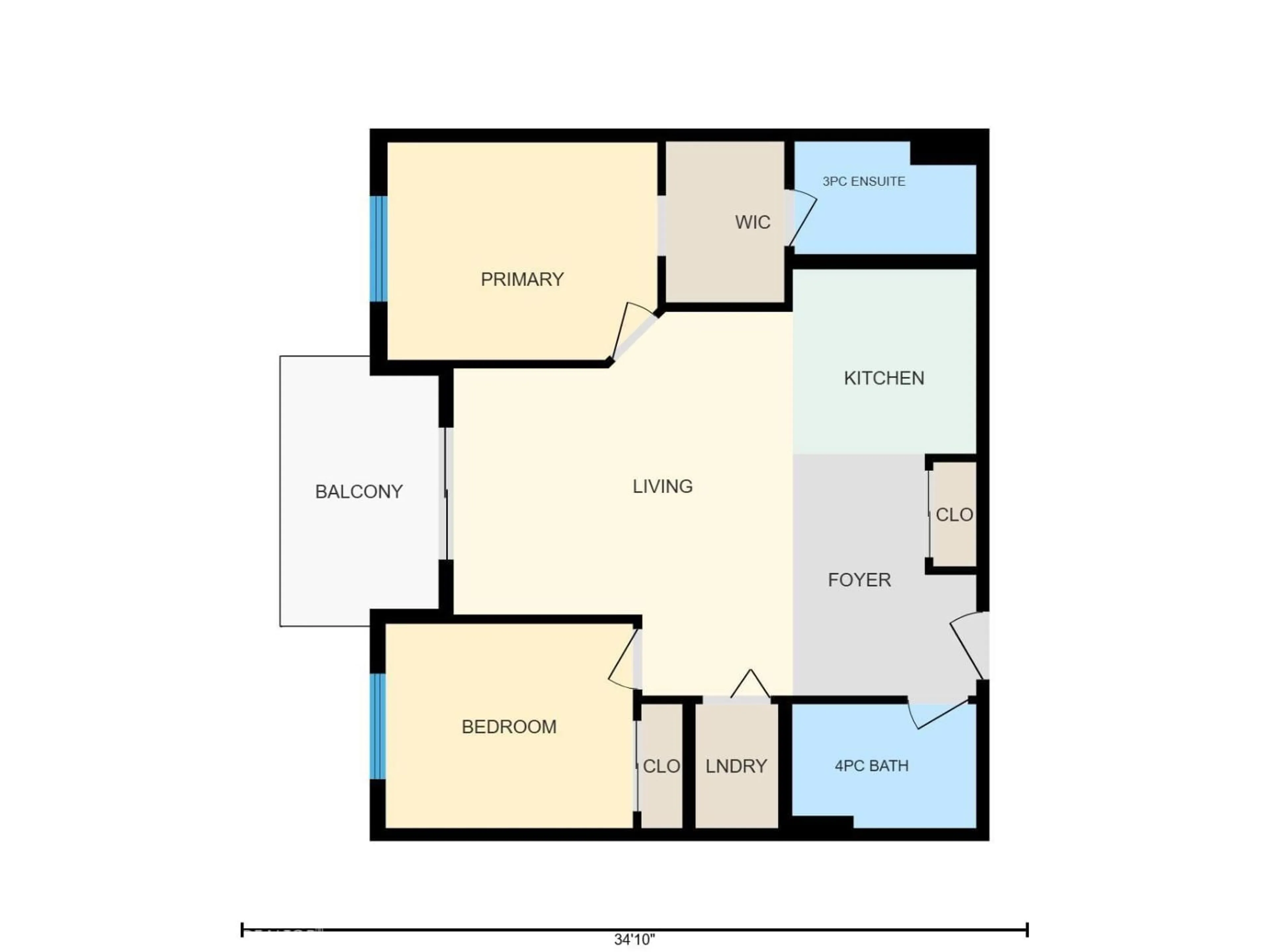 Floor plan for 505 - 1230 WINDERMERE WY, Edmonton Alberta T6W2J3