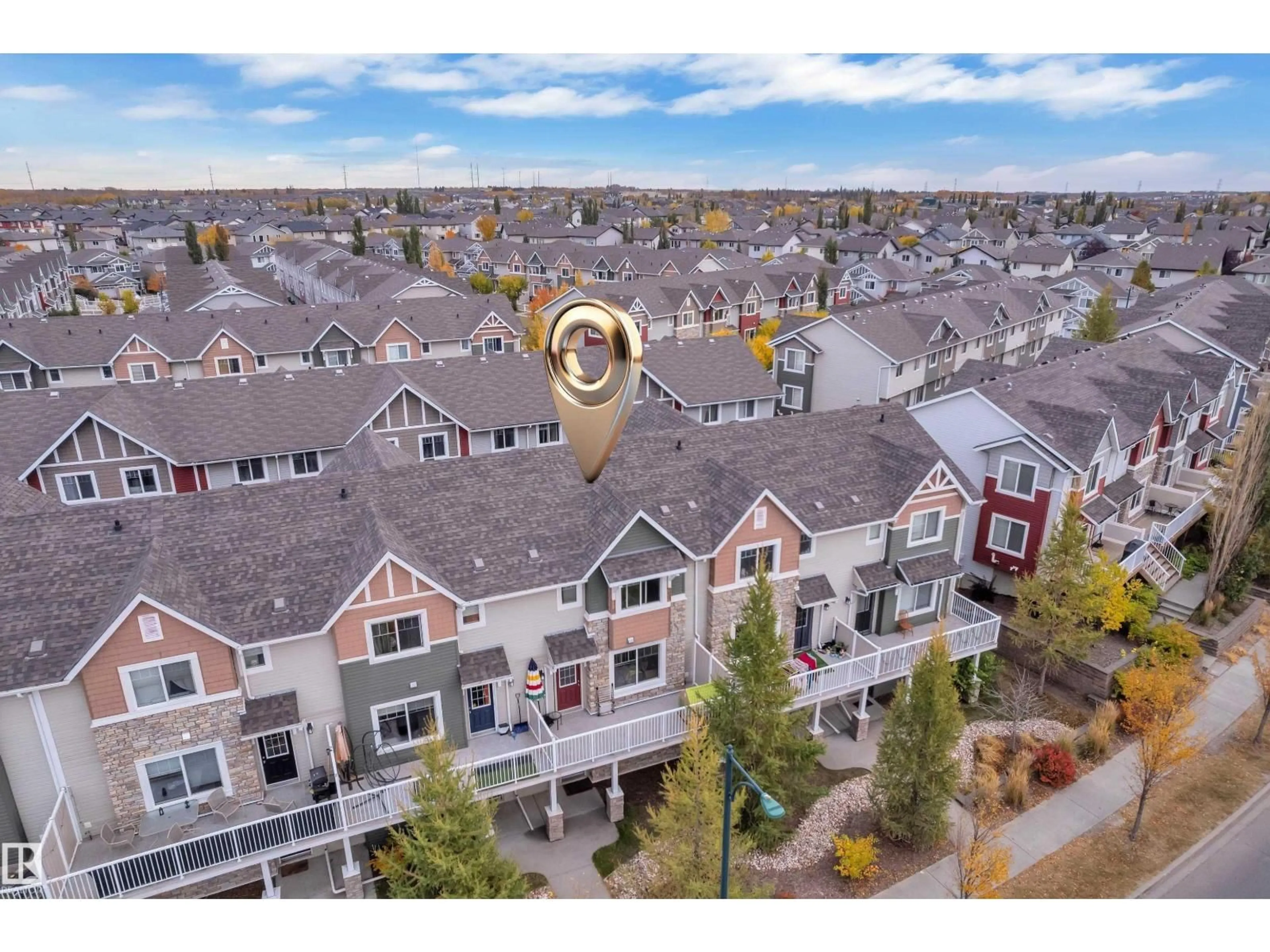 A pic from outside/outdoor area/front of a property/back of a property/a pic from drone, unknown for #140 - 655 TAMARACK RD, Edmonton Alberta T6T0N4