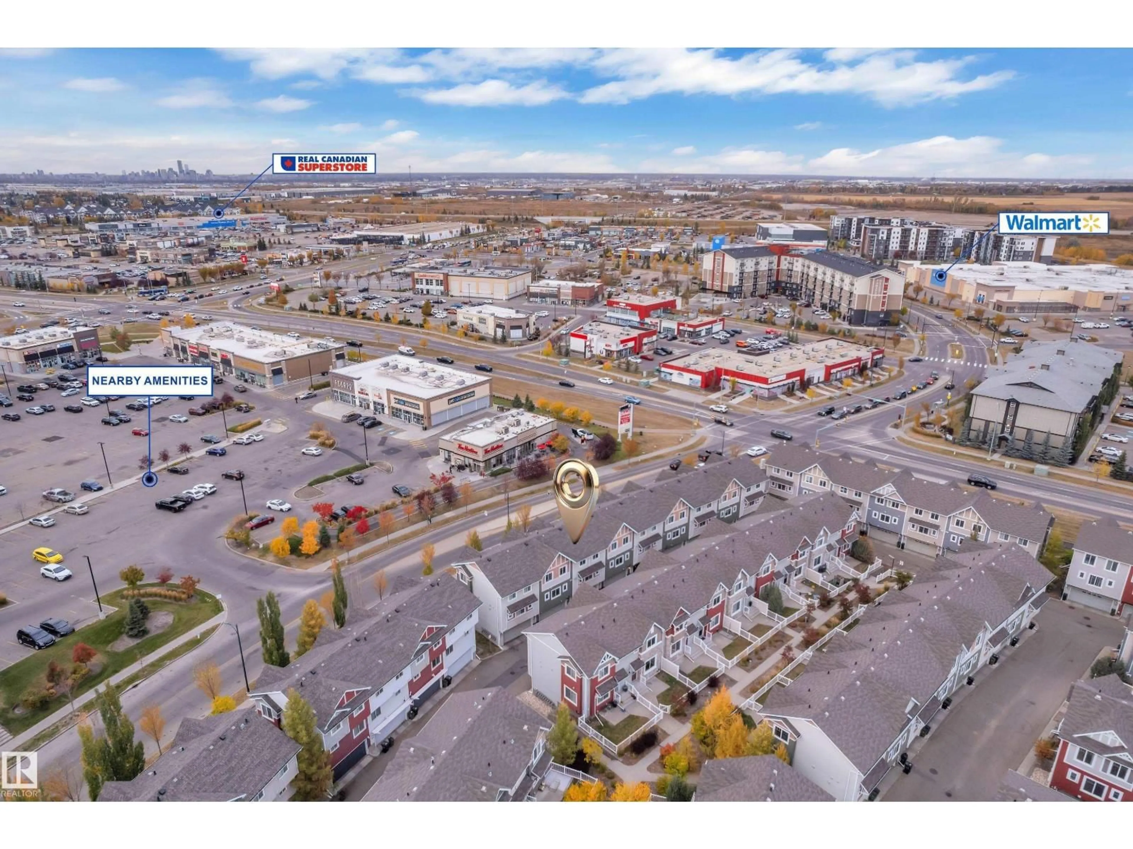 A pic from outside/outdoor area/front of a property/back of a property/a pic from drone, street for #140 - 655 TAMARACK RD, Edmonton Alberta T6T0N4
