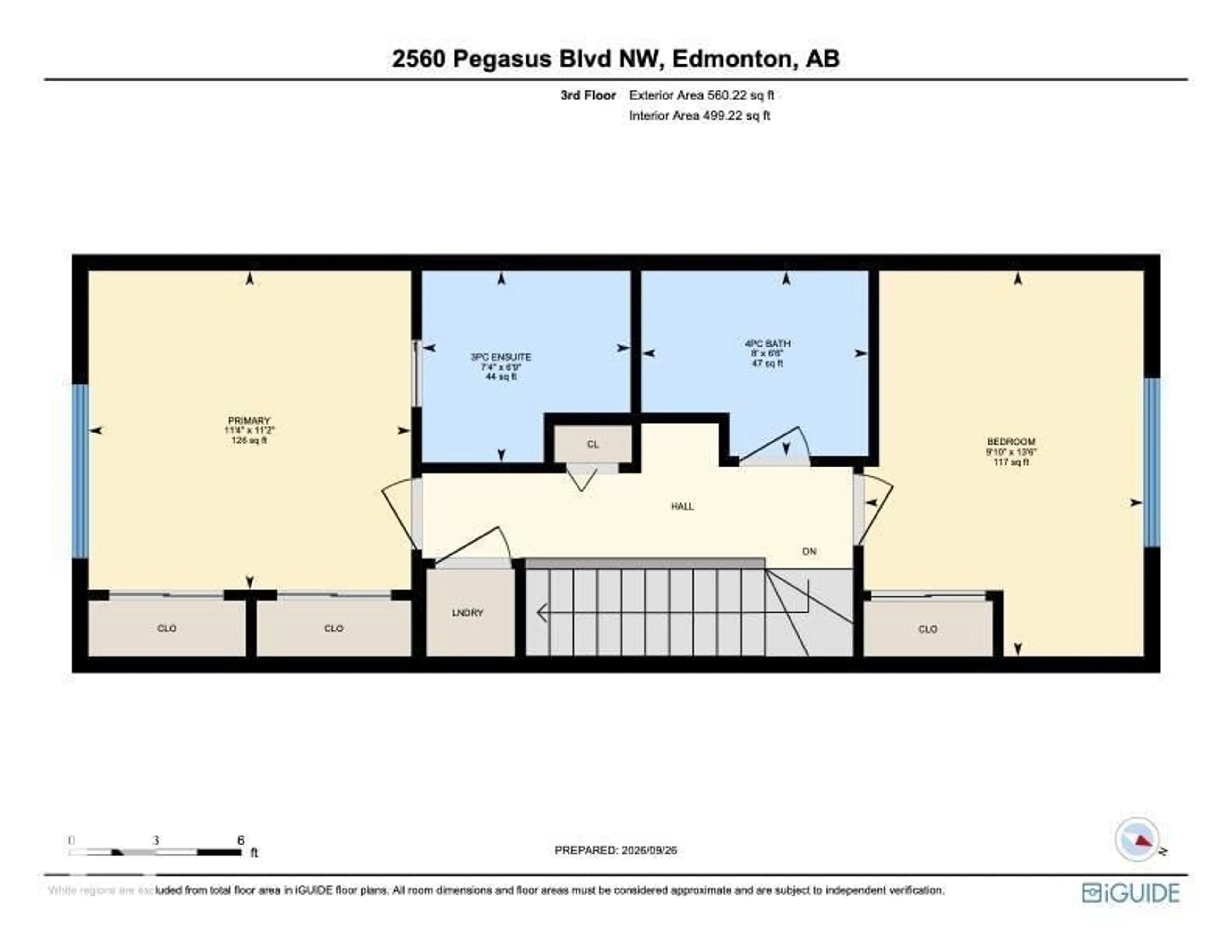 Floor plan for 126 2560 PEGASUS BV, Edmonton Alberta T5E6V4