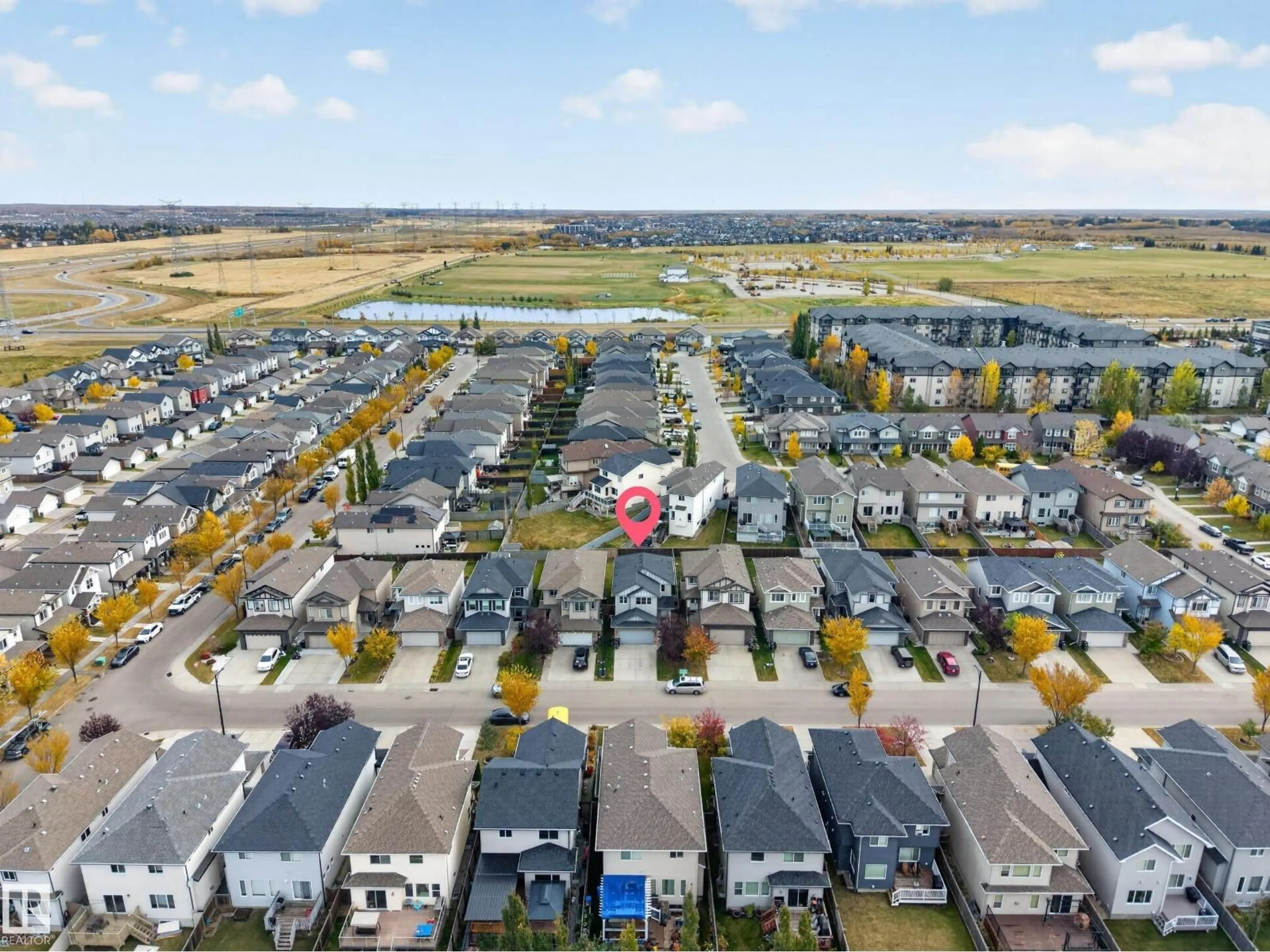 A pic from outside/outdoor area/front of a property/back of a property/a pic from drone, street for SW - 163 52 ST, Edmonton Alberta T6X0Z6