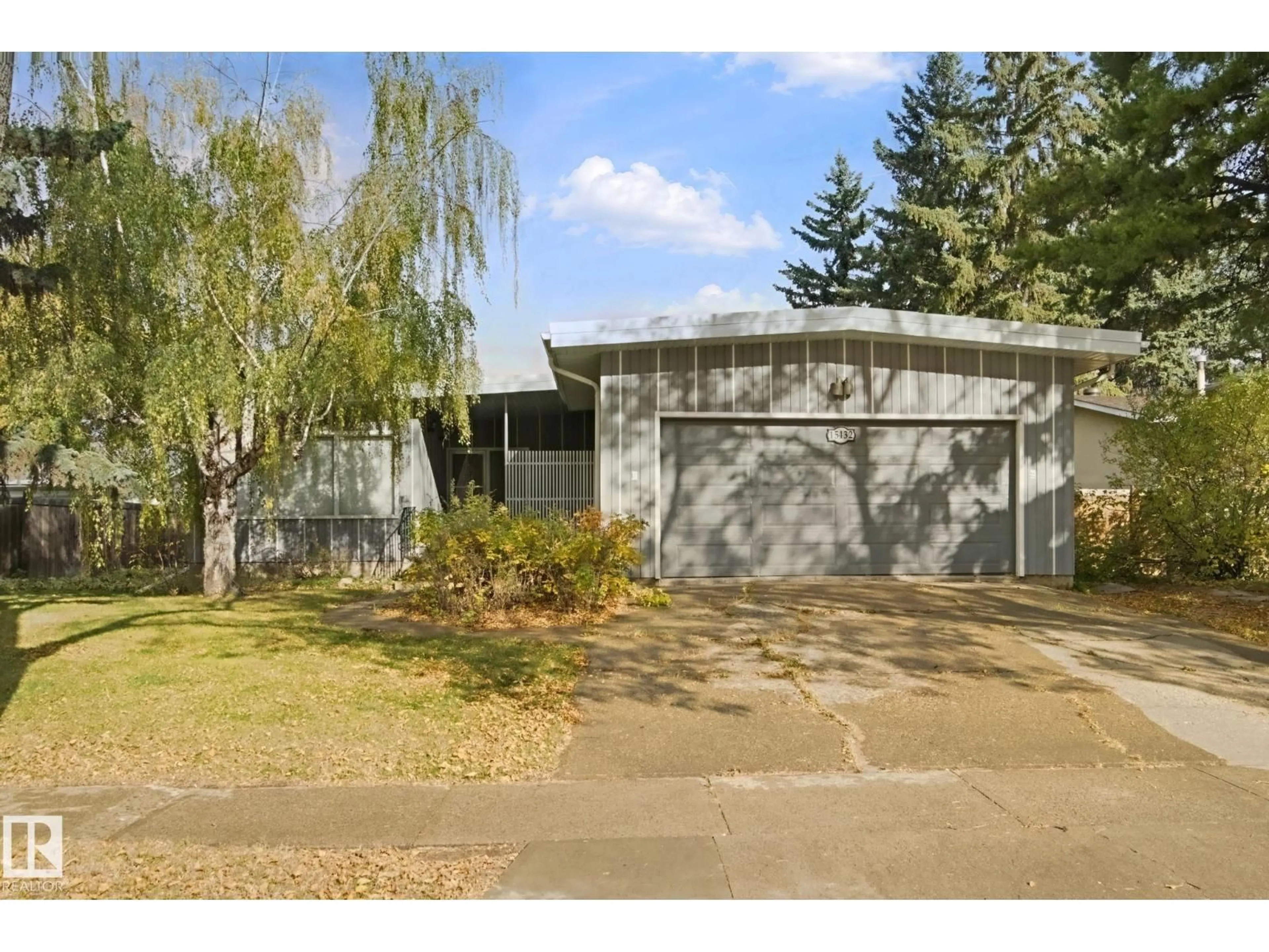 Home with vinyl exterior material, street for 15432 78 AV, Edmonton Alberta T5R3E1