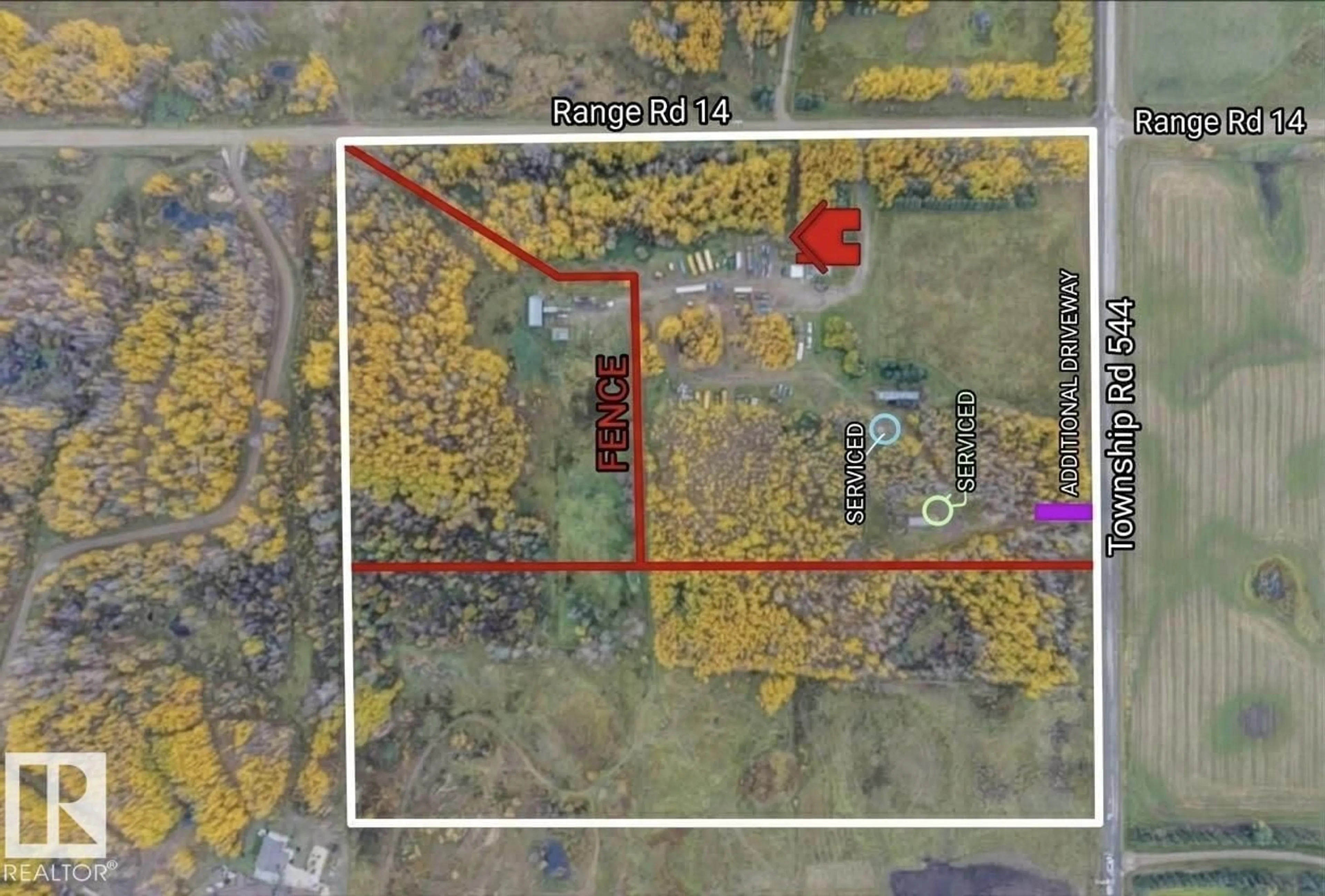 Picture of a map for 54404 RR 14, Rural Lac Ste. Anne County Alberta T0E1V0