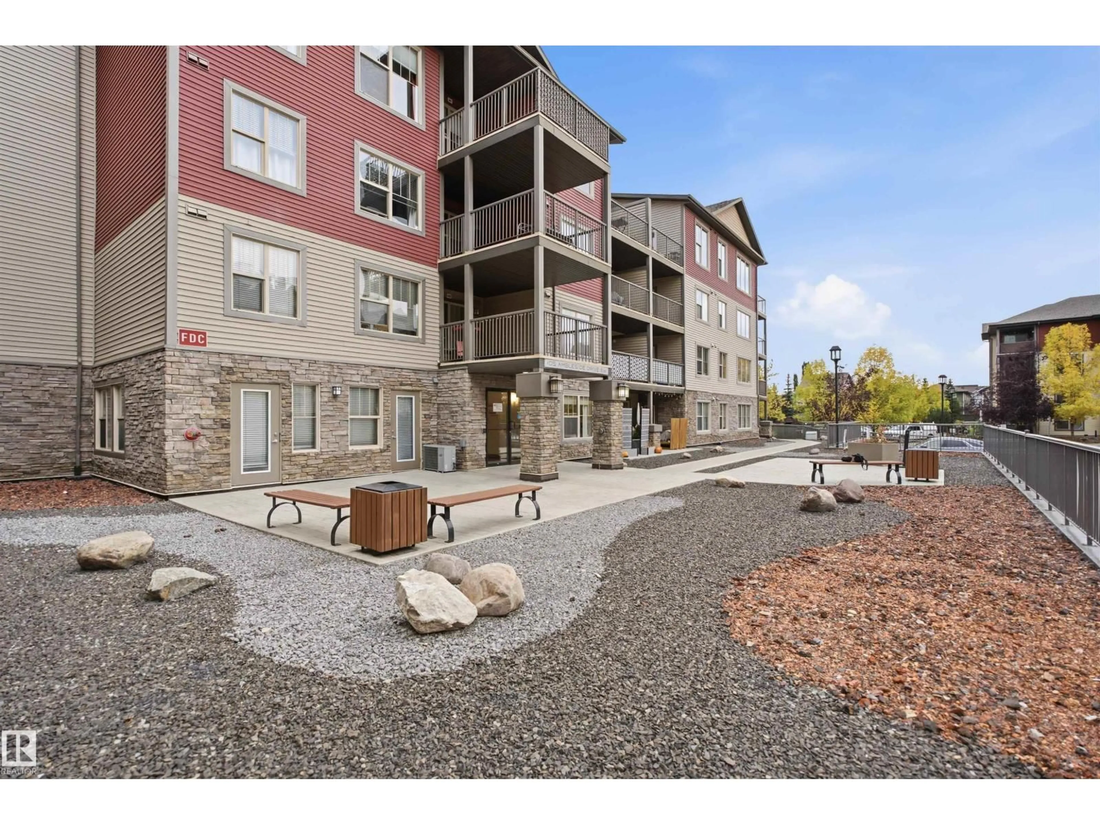 Patio, unknown for 105 - 405 AMBLESIDE DR, Edmonton Alberta T6W0J4