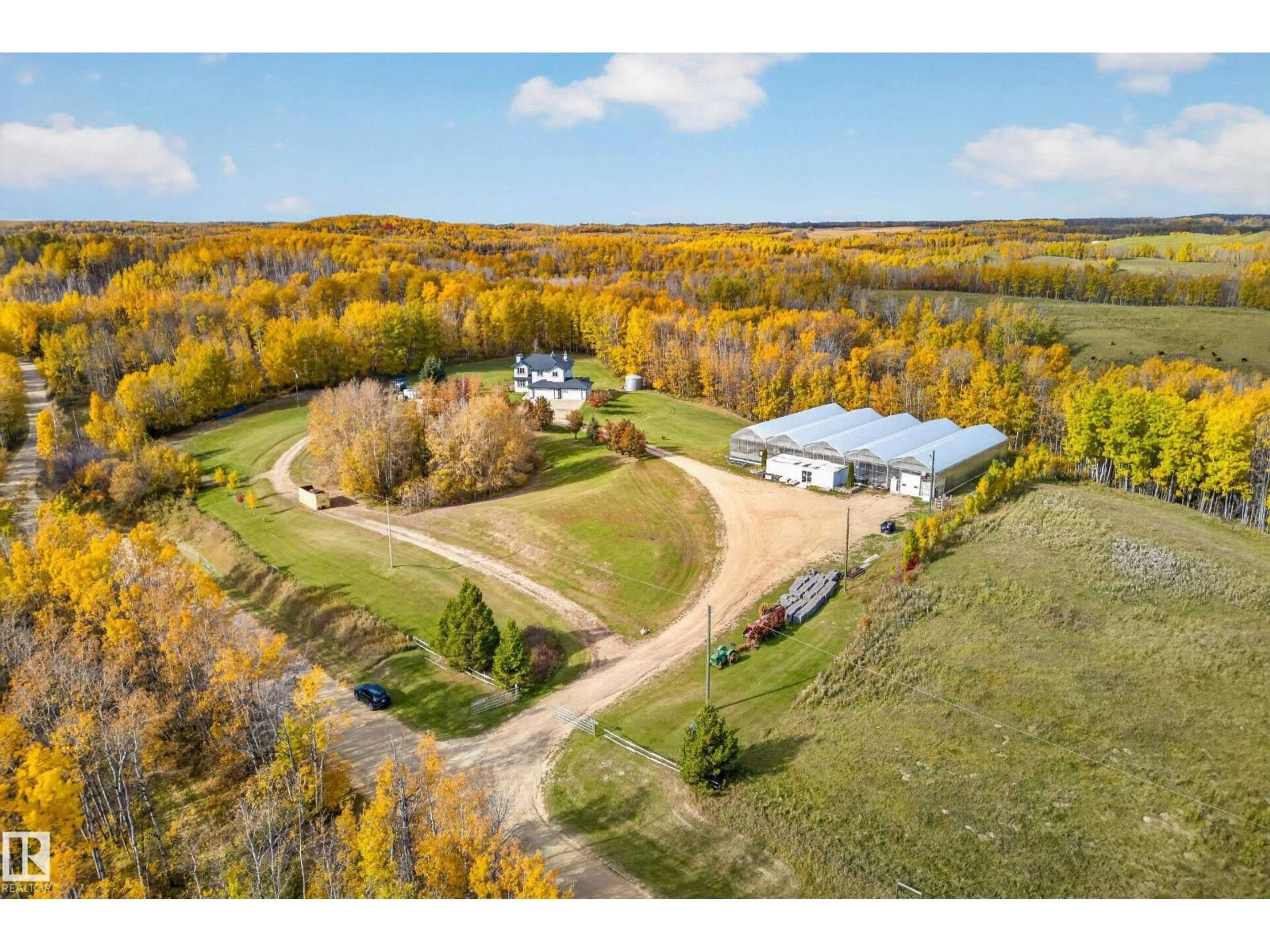 A pic from outside/outdoor area/front of a property/back of a property/a pic from drone, unknown for 1130 TWP ROAD 535, Rural Parkland County Alberta T7Y0B3