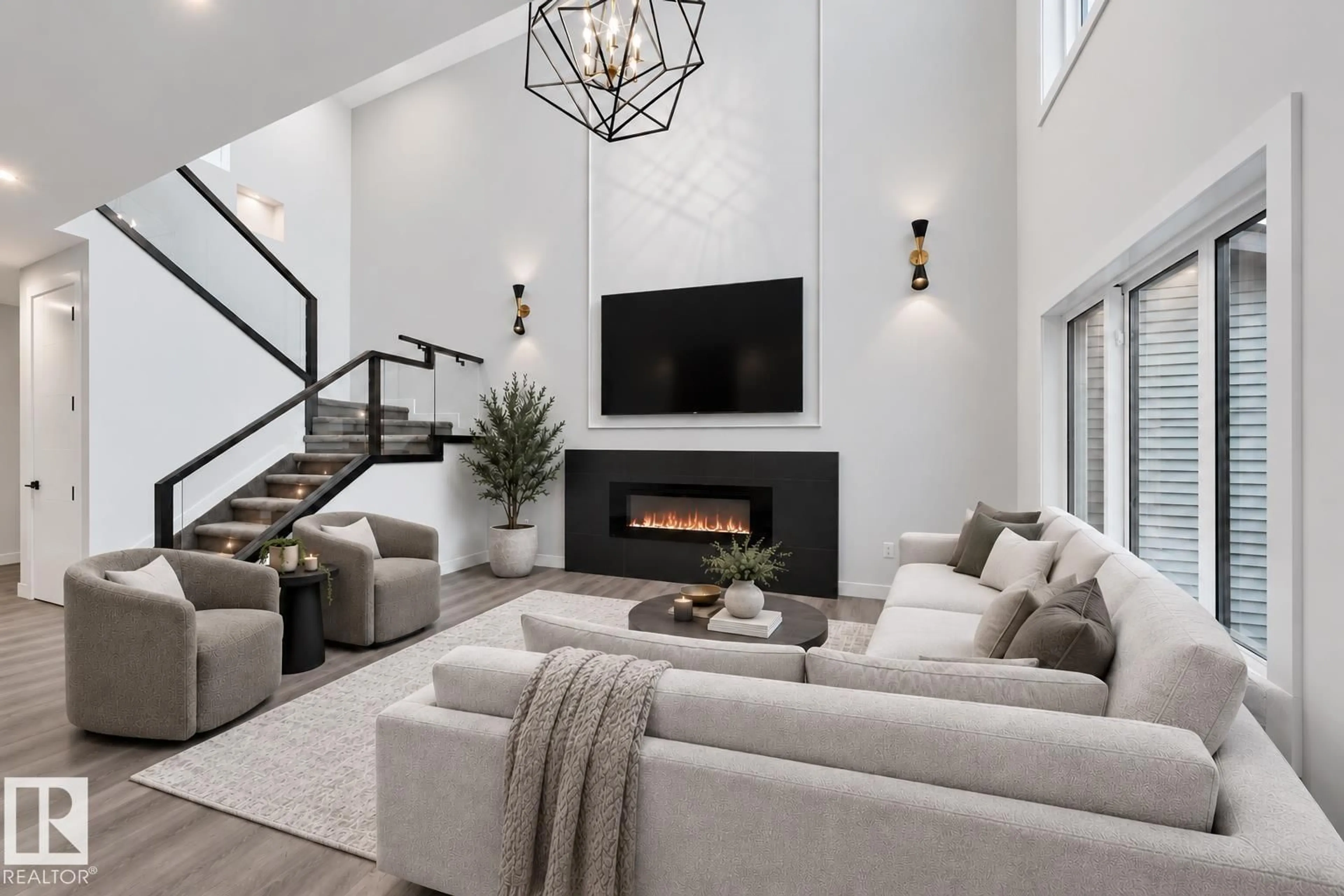 Living room with furniture, unknown for SW - 115 28 ST, Edmonton Alberta T6X1A7