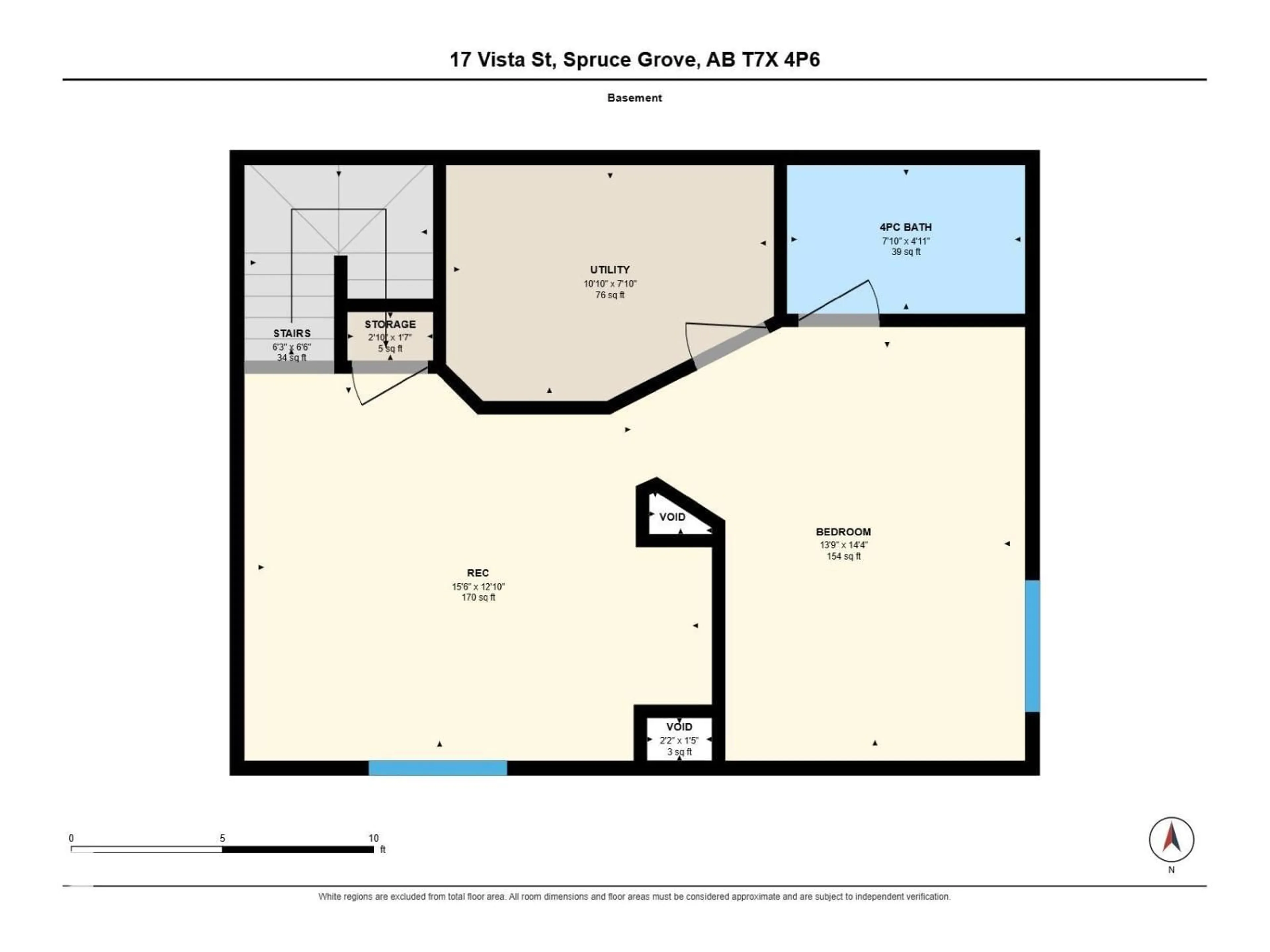 Floor plan for 17 VISTA, Spruce Grove Alberta T7X4P6