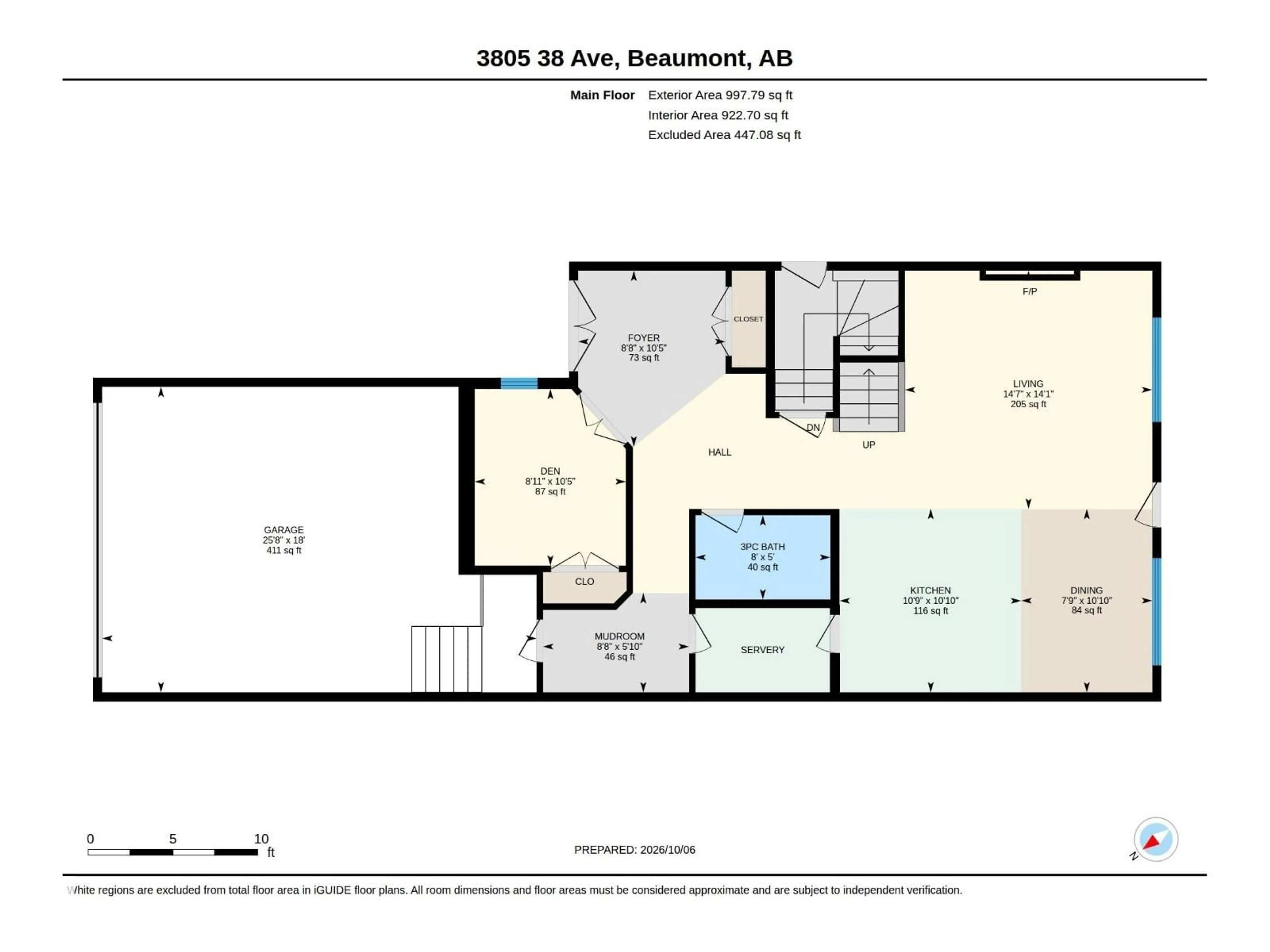 Floor plan for 3805 38 AVE, Beaumont Alberta T4X3A1