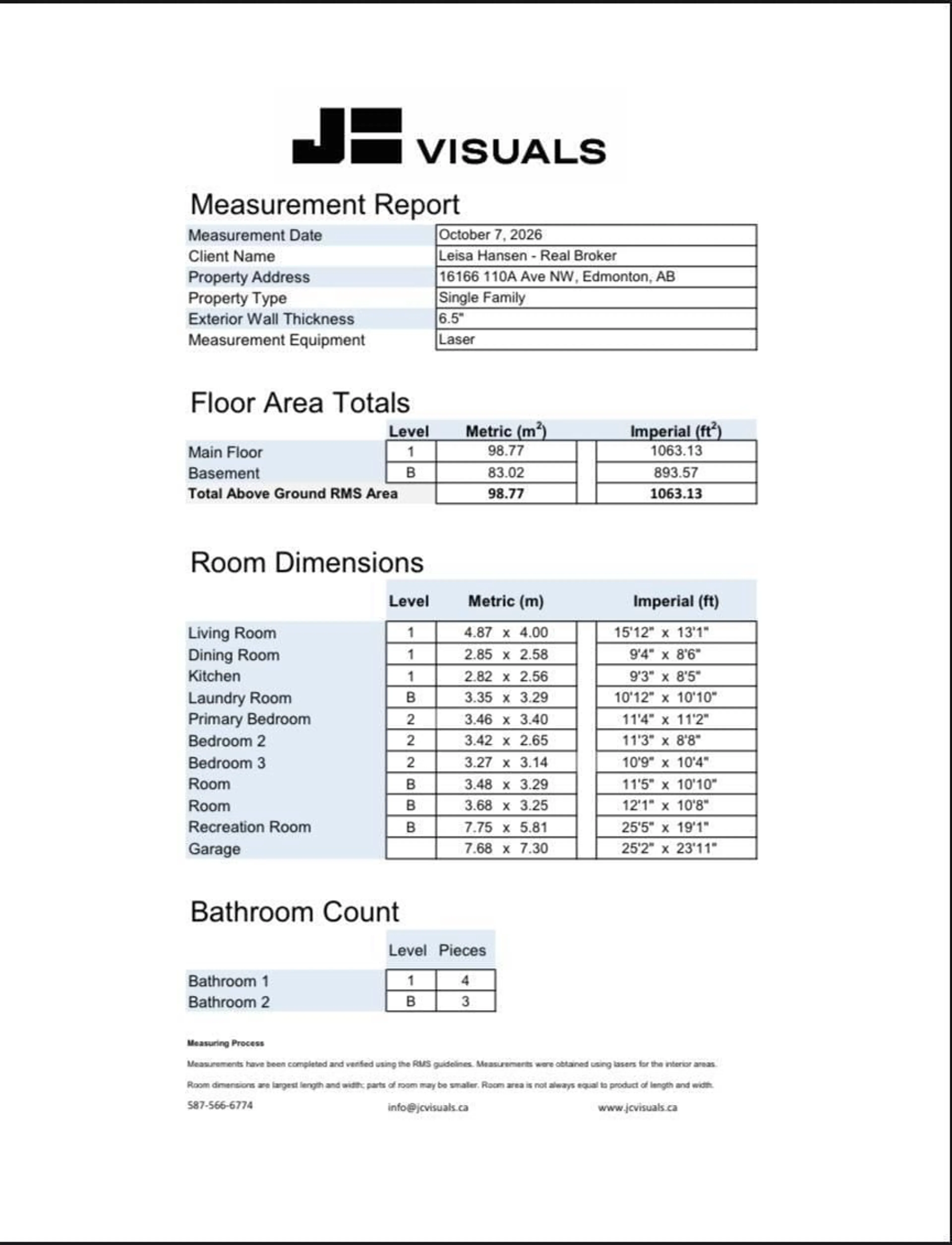 Floor plan for NW - 16166 110 A AV, Edmonton Alberta T5P1J1