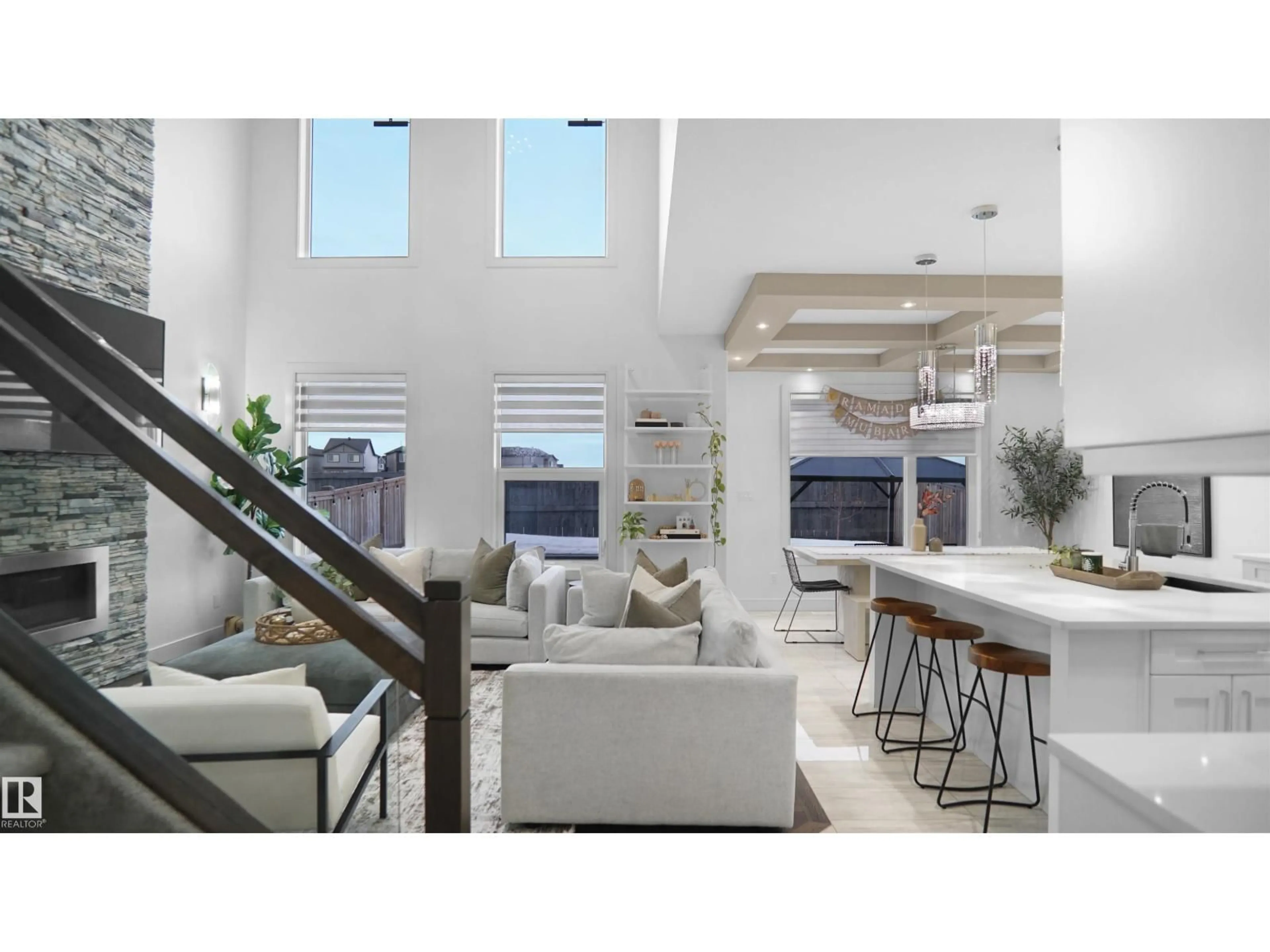 Open concept kitchen, unknown for 7520 174 AV, Edmonton Alberta T5Z0J7