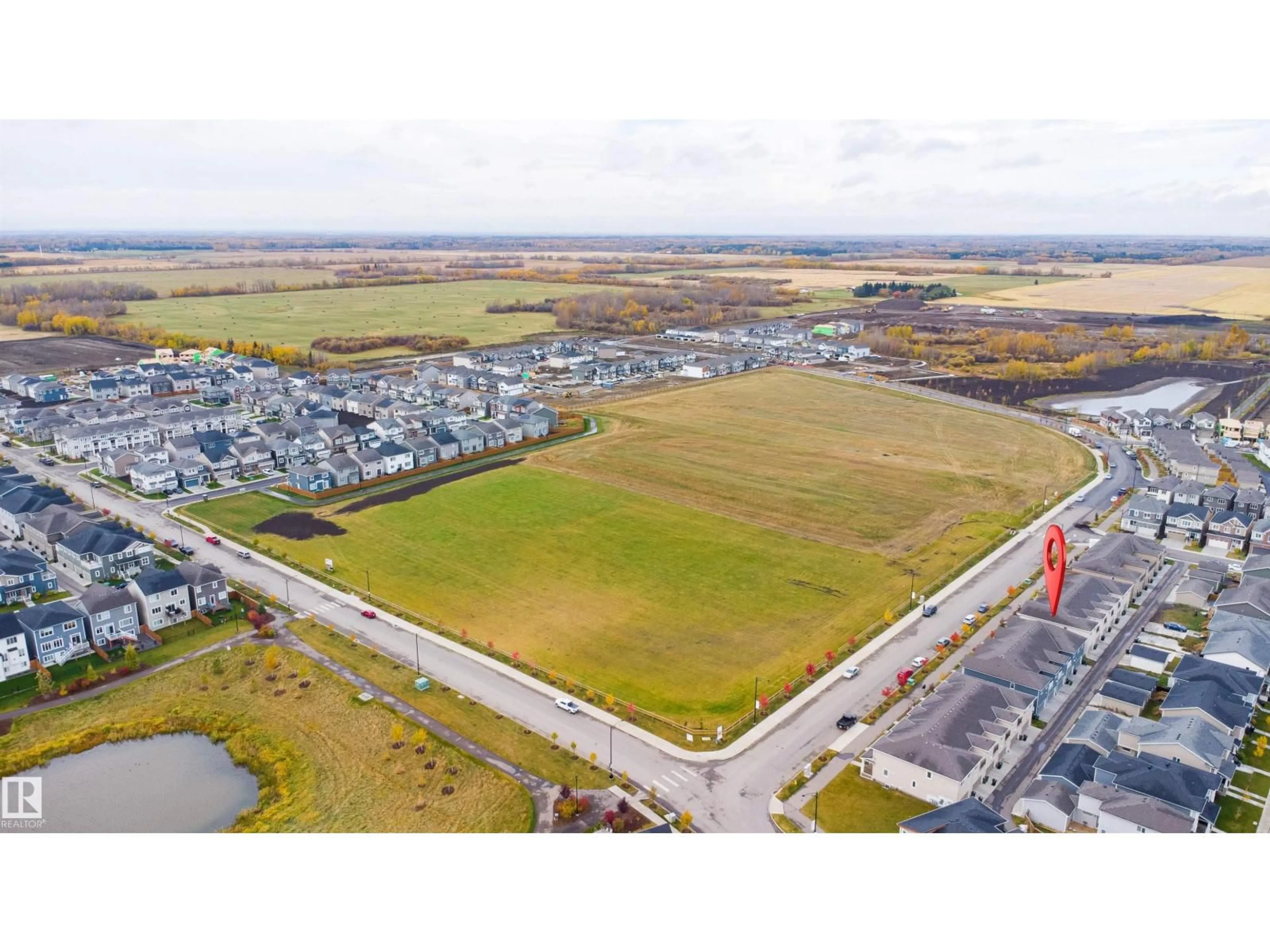A pic from outside/outdoor area/front of a property/back of a property/a pic from drone, street for 20704 19 AV, Edmonton Alberta T6M1R5