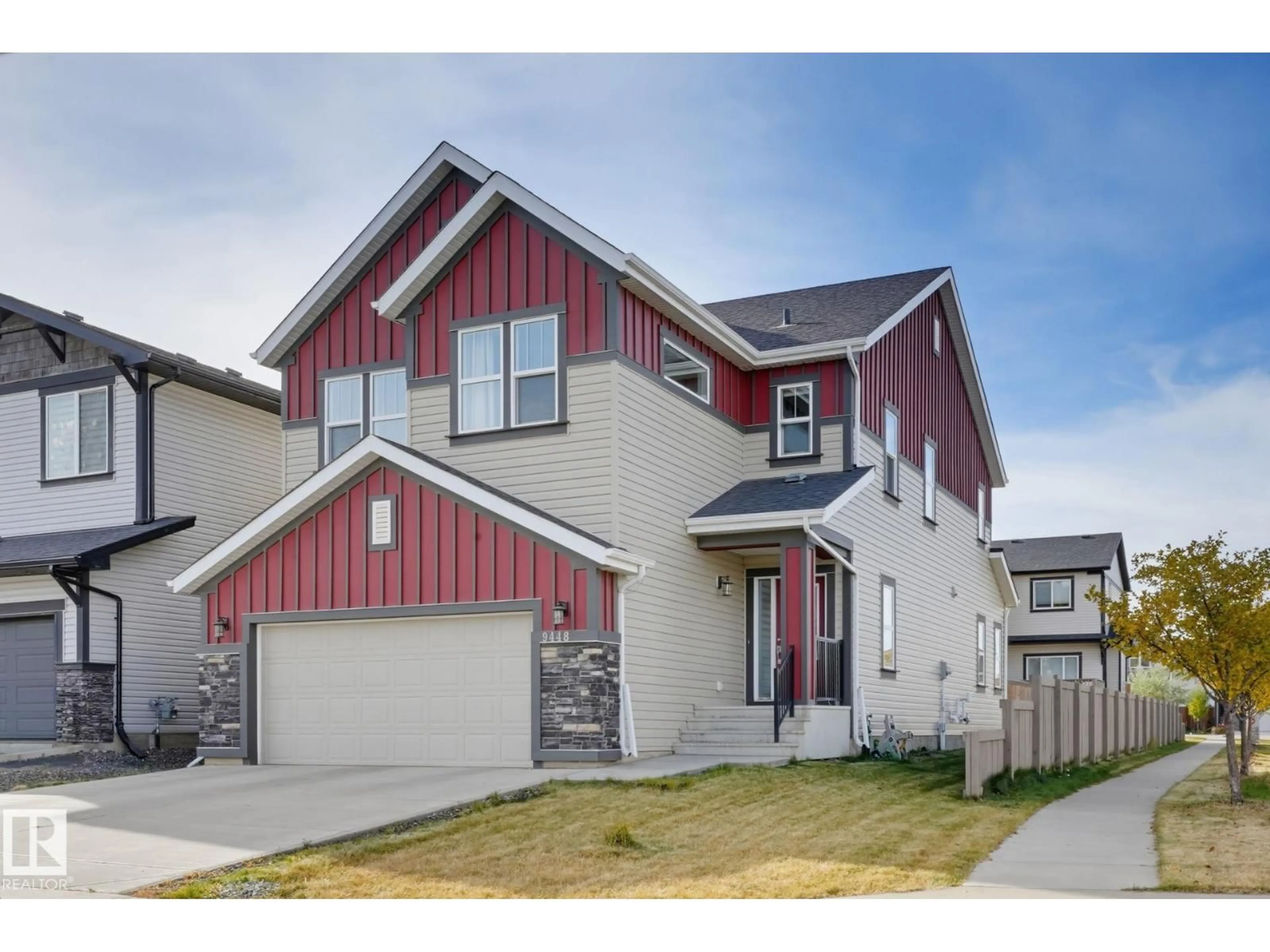 Home with vinyl exterior material, street for NW - 9448 228 ST, Edmonton Alberta T5T7B2