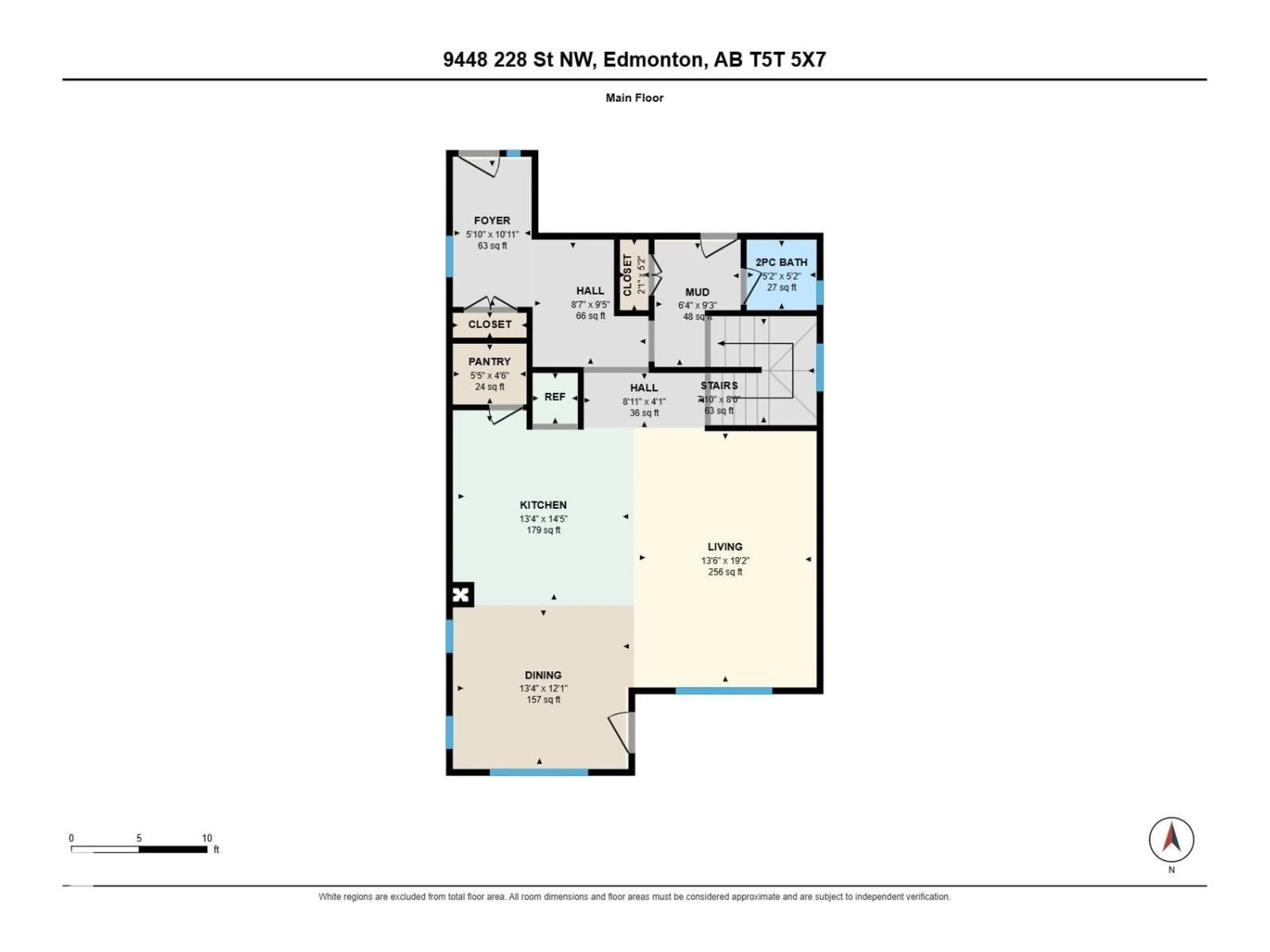 Floor plan for NW - 9448 228 ST, Edmonton Alberta T5T7B2