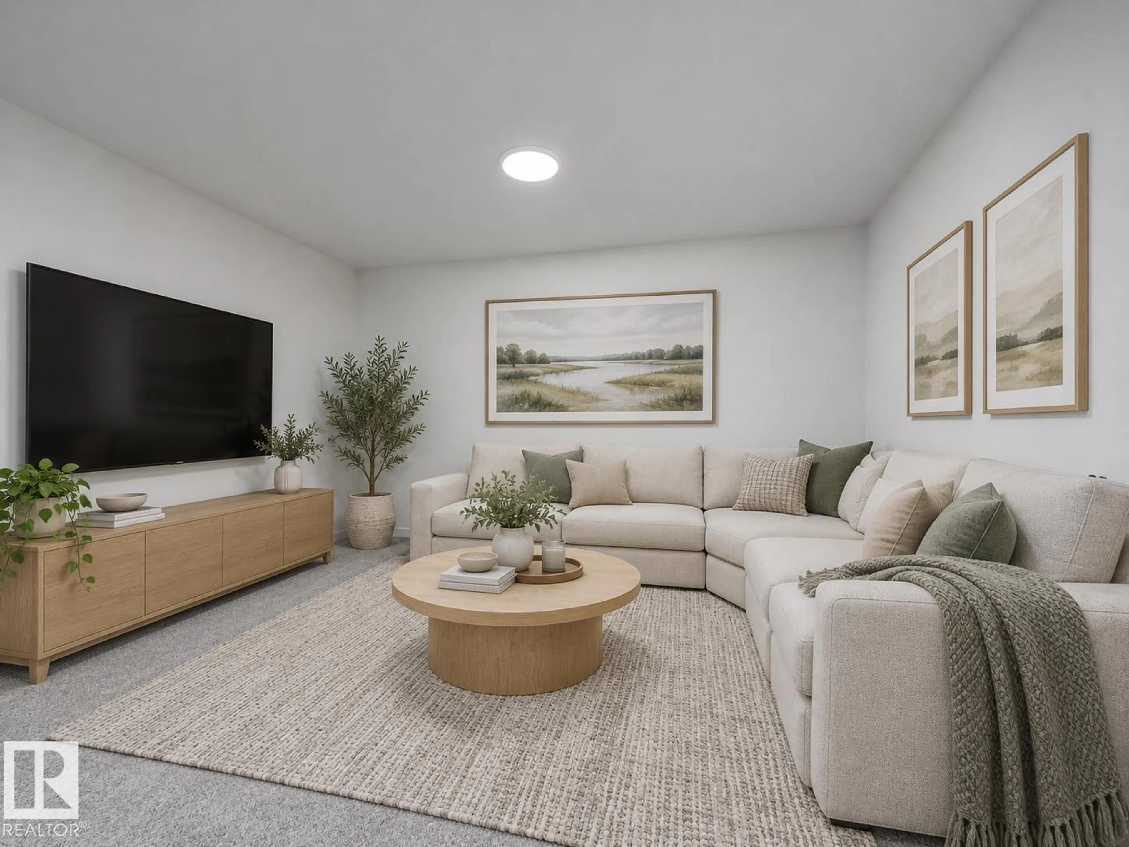 Living room with furniture, unknown for 20735 24 AV, Edmonton Alberta T6M2C4