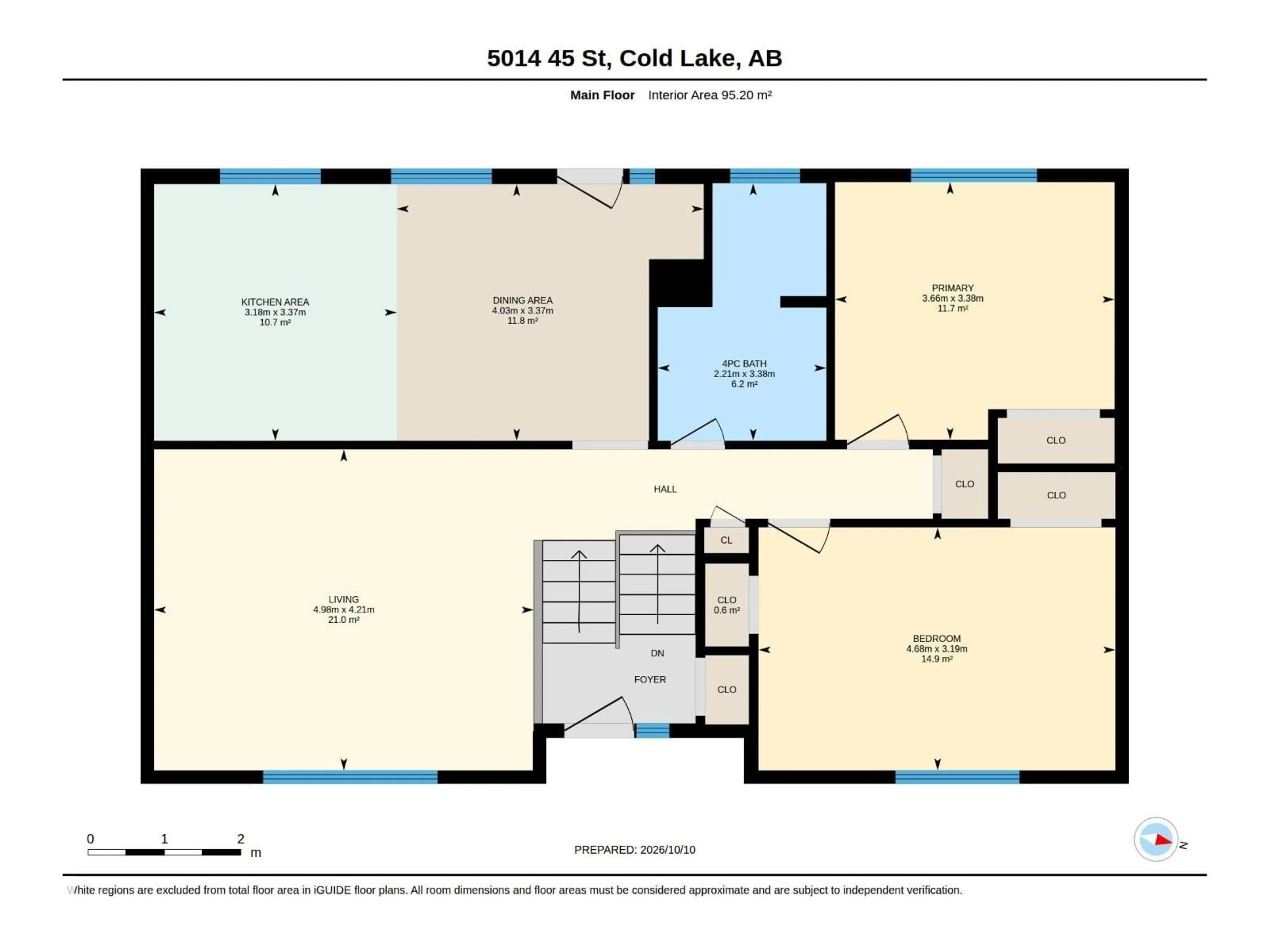 Floor plan for 5014 45 ST, Cold Lake Alberta T9M1Z2