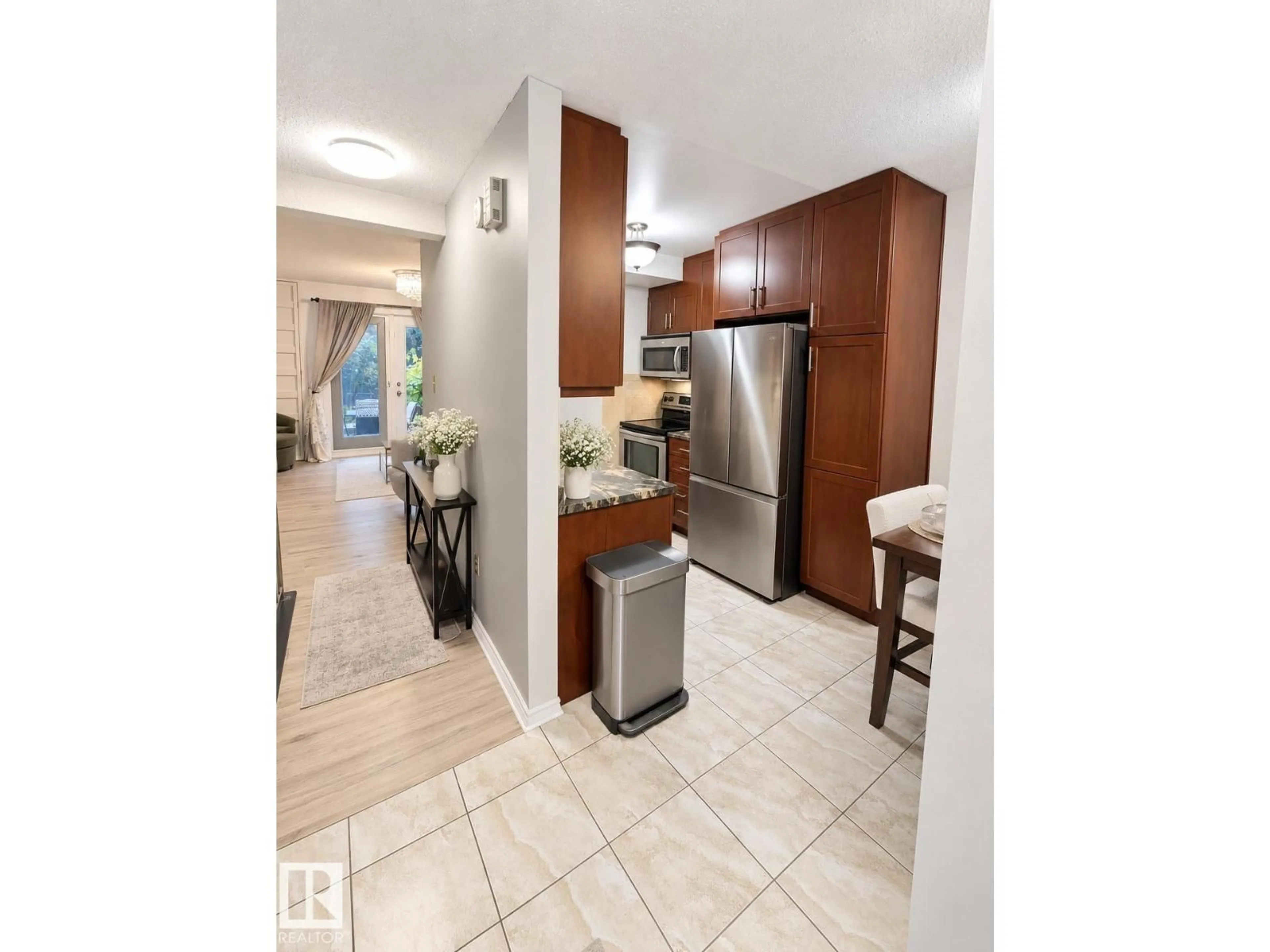 Open concept kitchen, ceramic/tile floor for NW - 12034 25 AVE, Edmonton Alberta T6J4L3