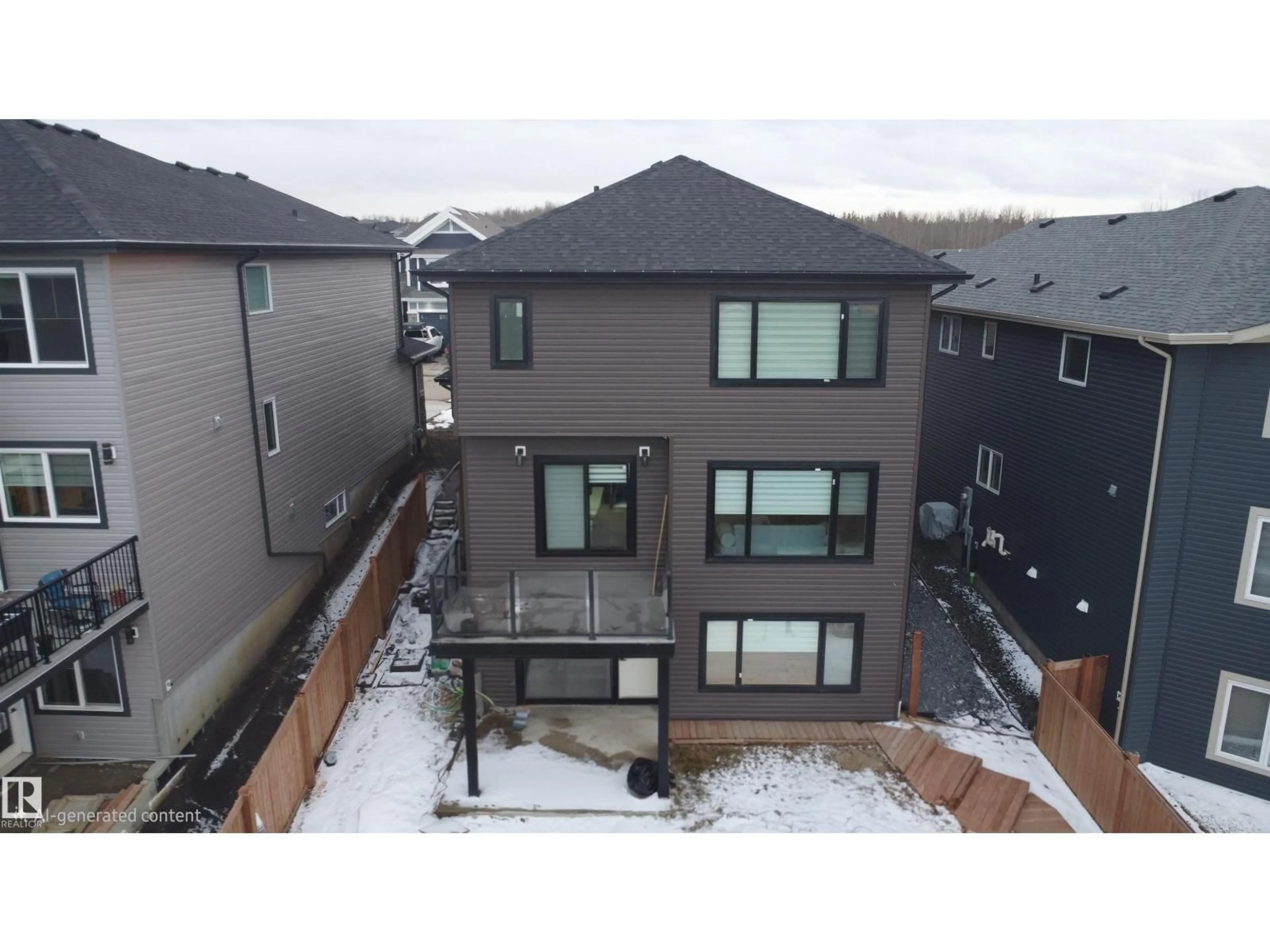 A pic from outside/outdoor area/front of a property/back of a property/a pic from drone, mountain view for 1210 PEREGRINE TC, Edmonton Alberta T5S0M3