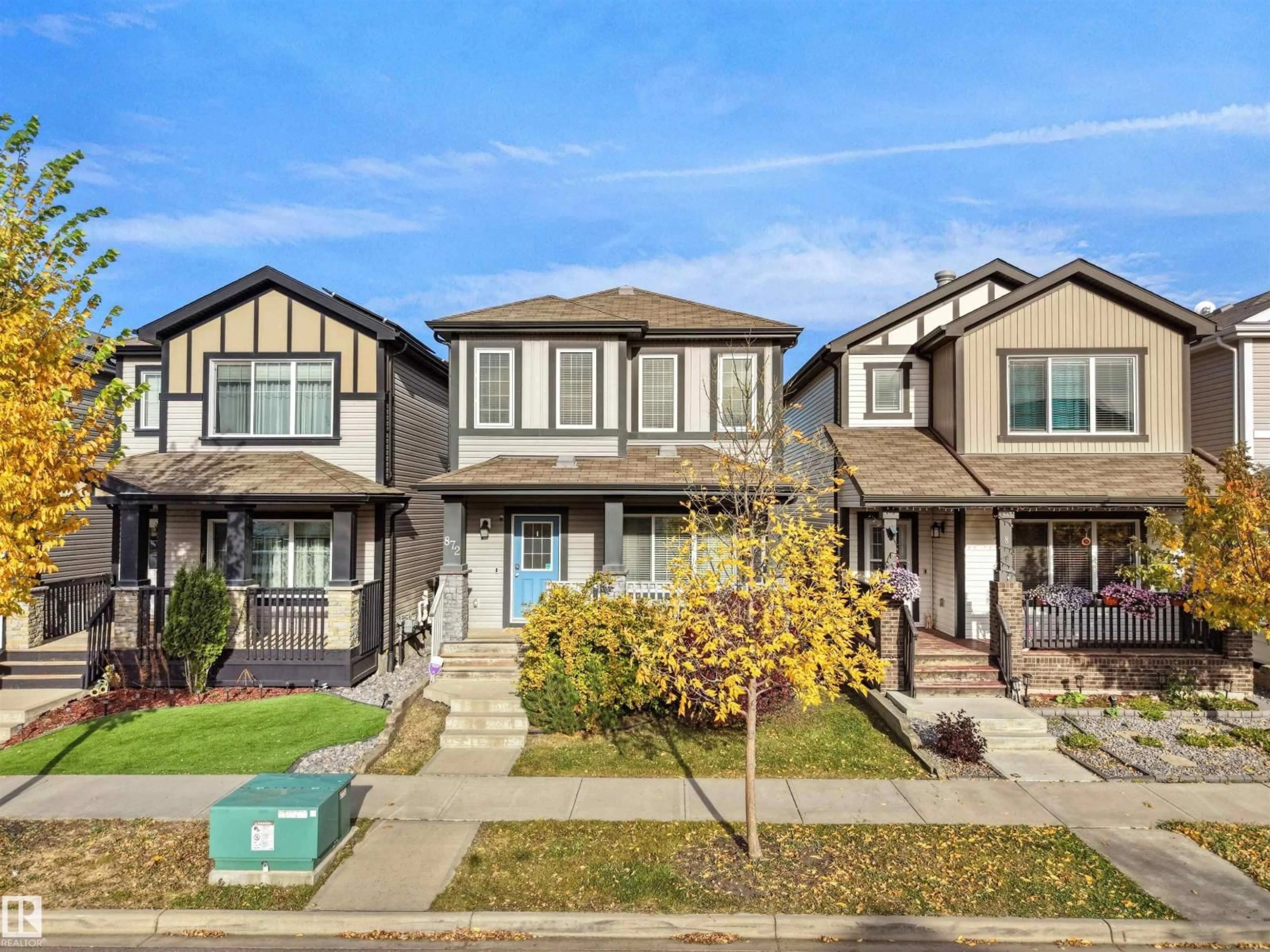 Home with vinyl exterior material, street for 872 CY BECKER DR, Edmonton Alberta T5Y3P3