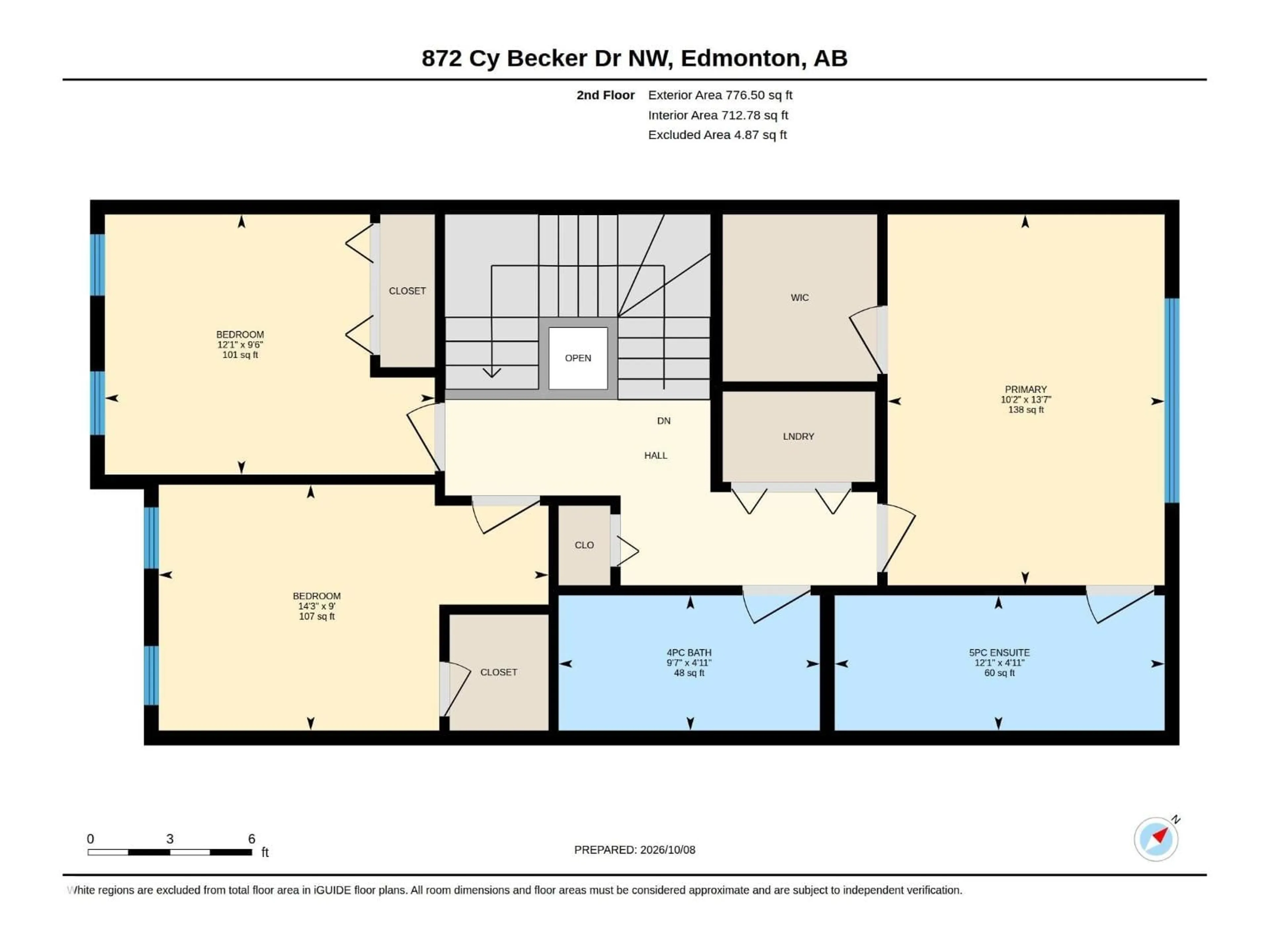 Floor plan for 872 CY BECKER DR, Edmonton Alberta T5Y3P3
