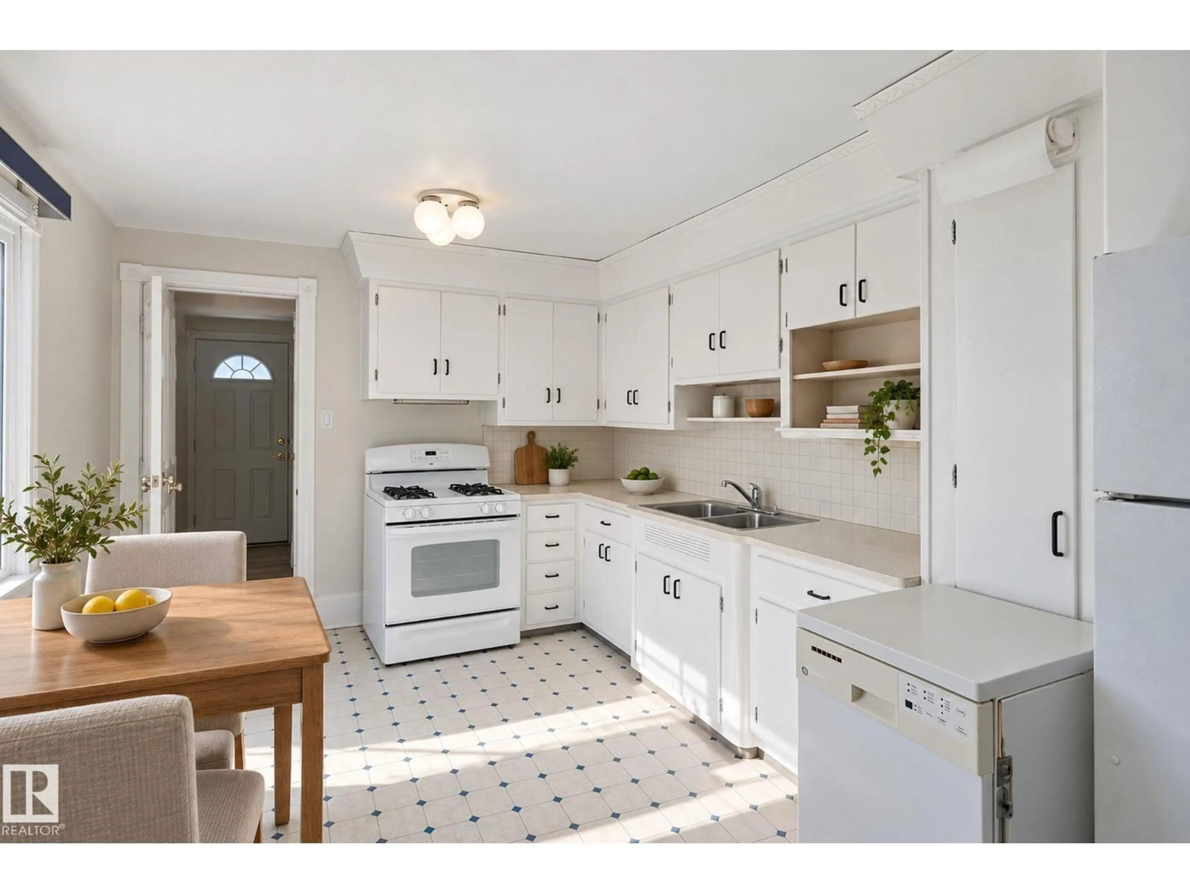 Standard kitchen, ceramic/tile floor for 11946 70 ST, Edmonton Alberta T5B1T9
