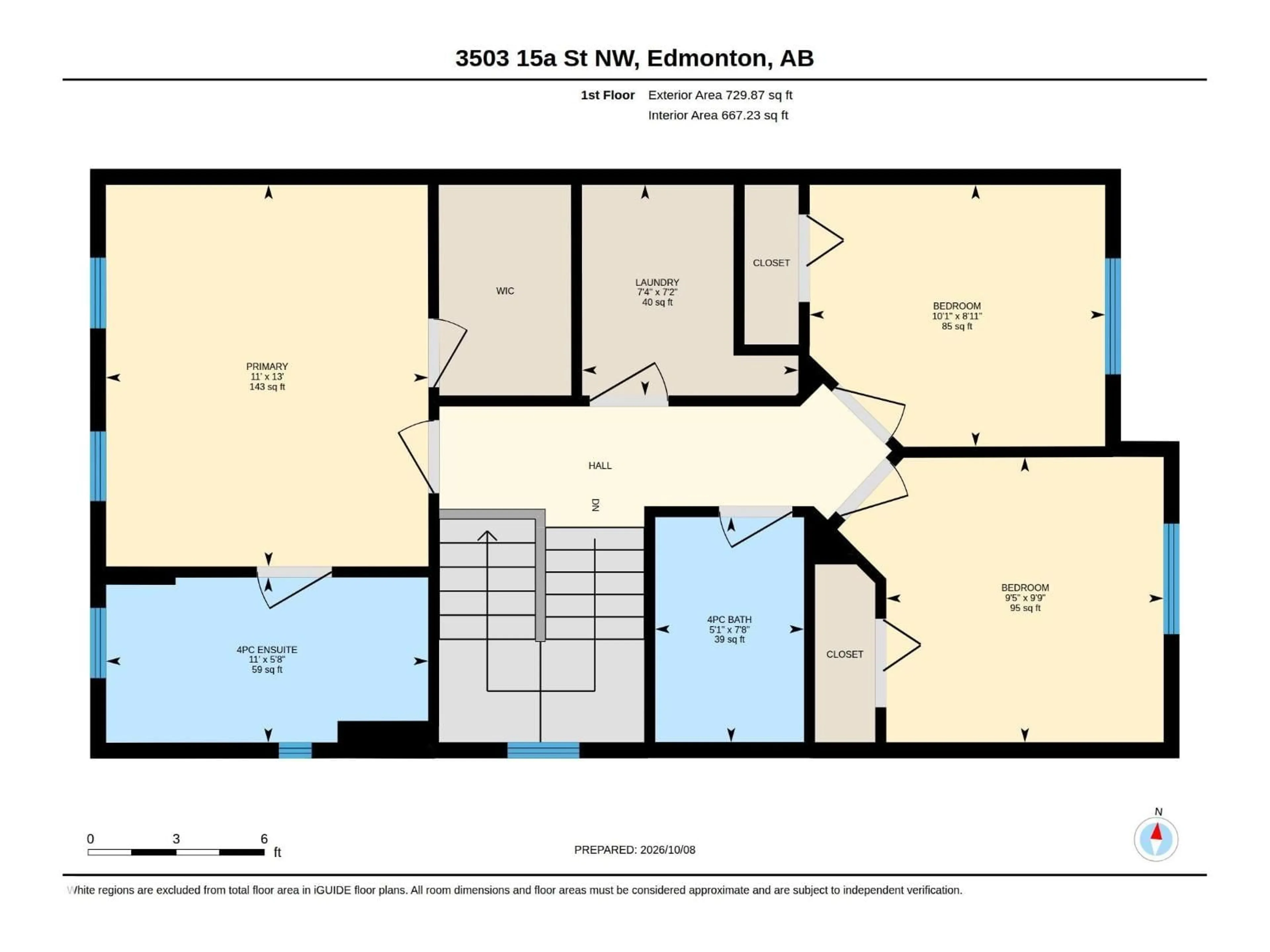 Floor plan for NW - 3503 15A ST, Edmonton Alberta T6T0M9