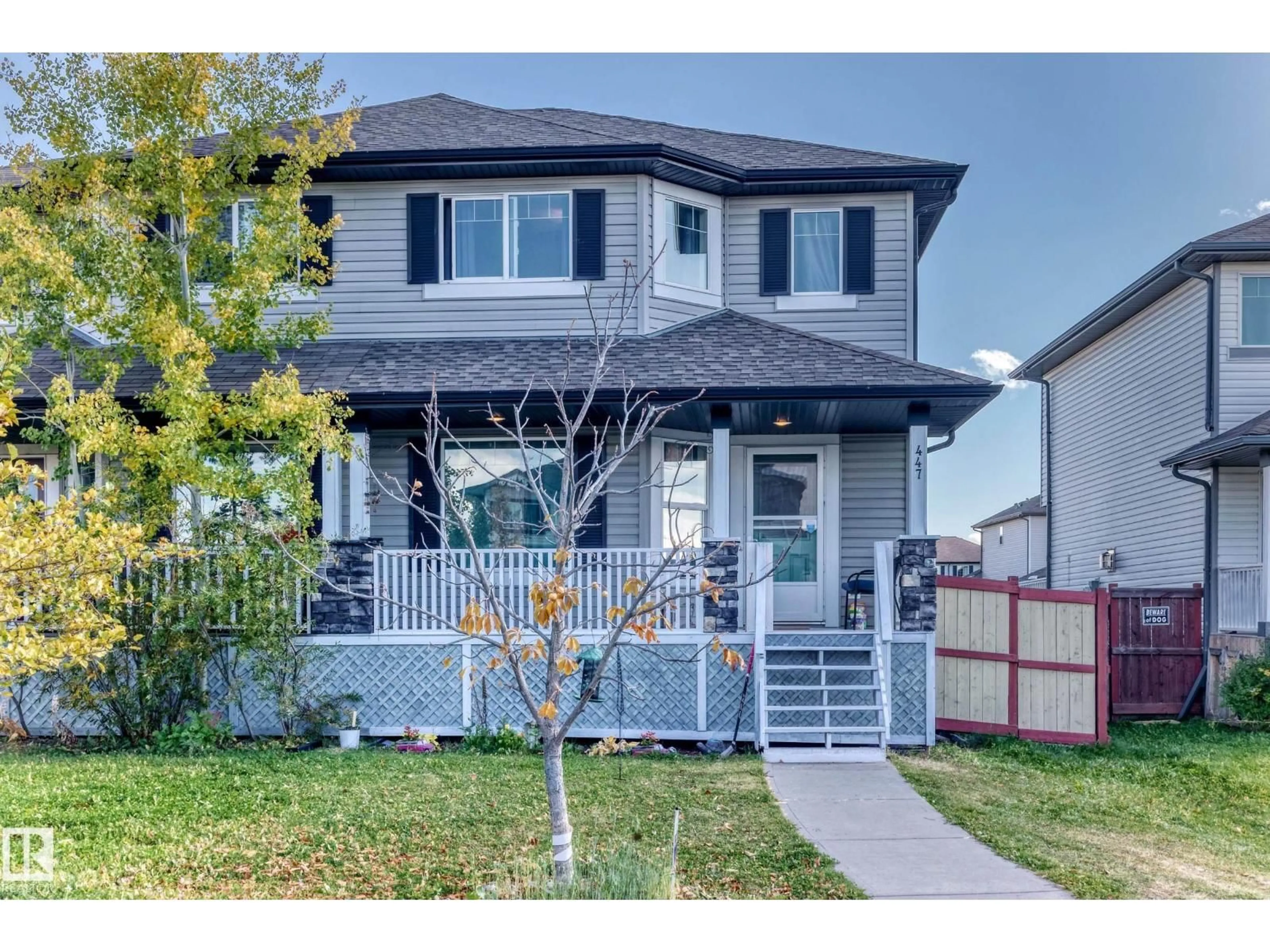 Home with vinyl exterior material, street for 447 SONGHURST PL, Leduc Alberta T9E0P9
