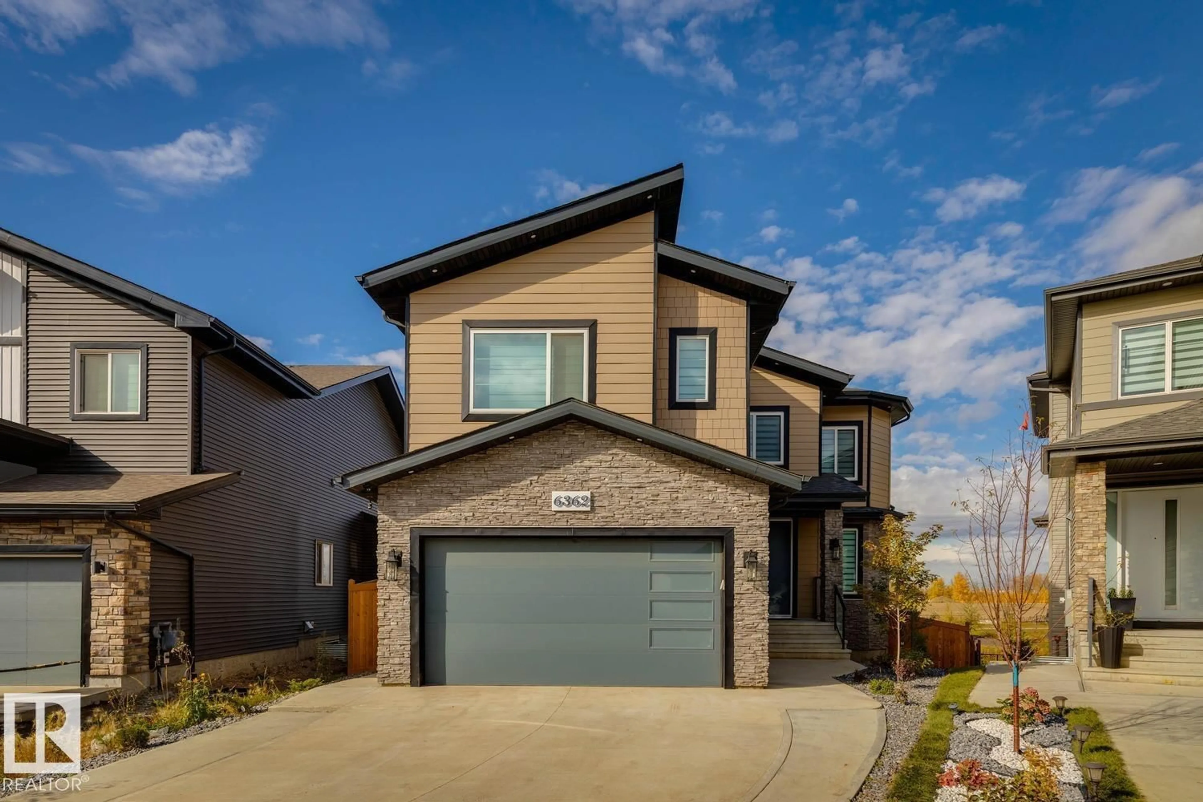 Home with brick exterior material, street for NE - 6362 17 ST, Rural Leduc County Alberta T4X3C7