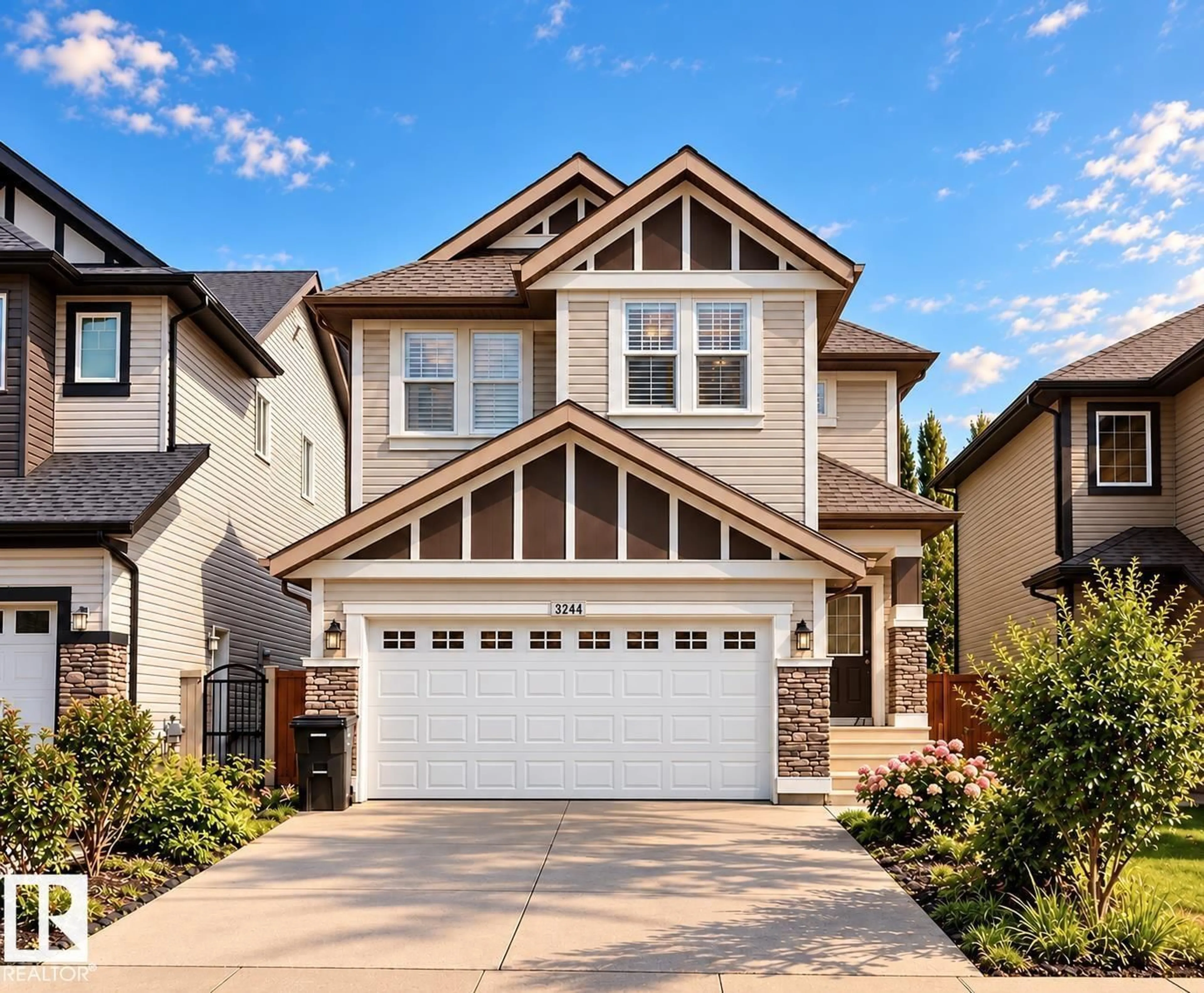 Home with brick exterior material, street for 3244 ABBOTT CR, Edmonton Alberta T6W2M4