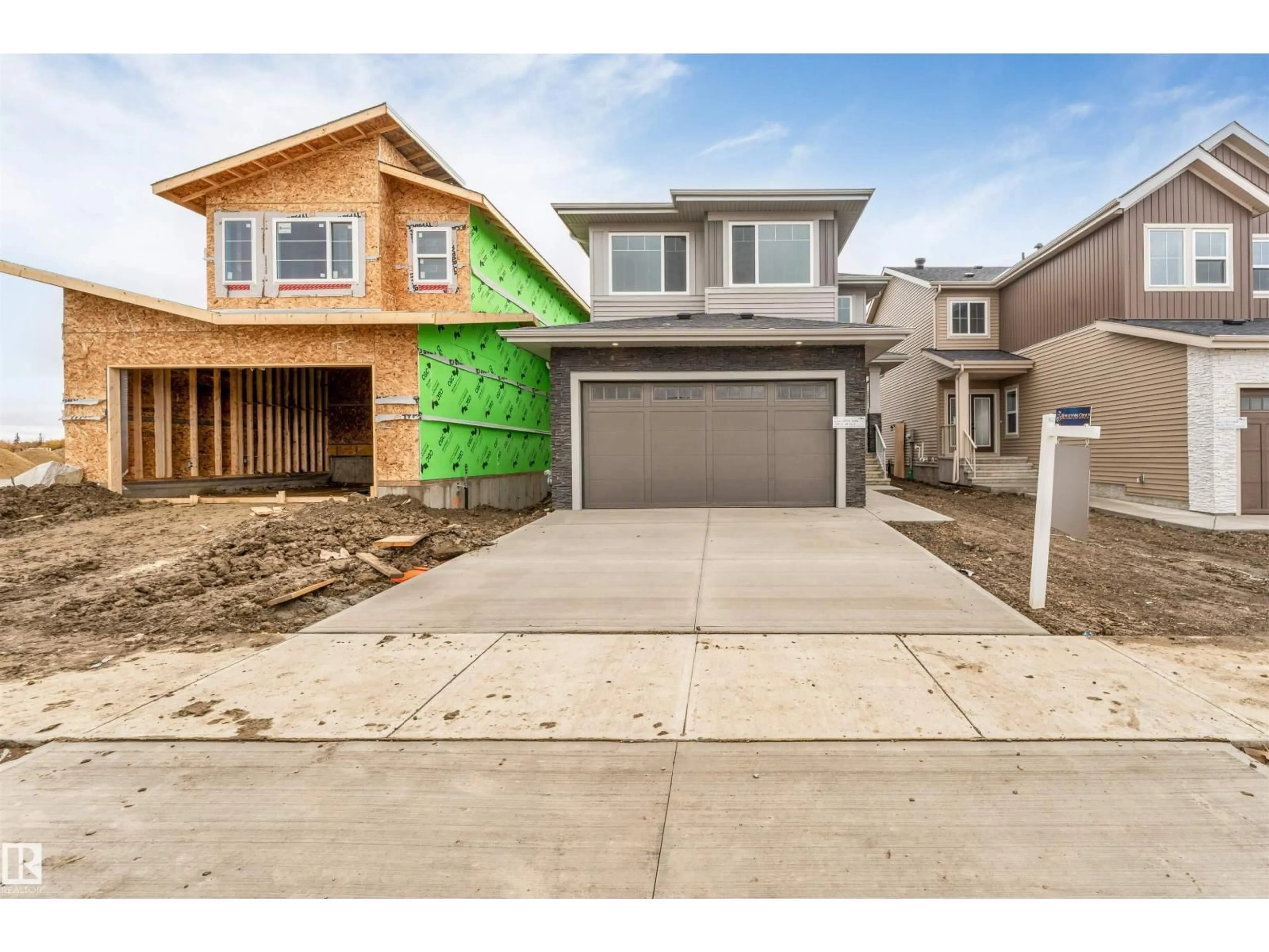 Home with vinyl exterior material, street for 3803 38 AV, Beaumont Alberta T4X3A1