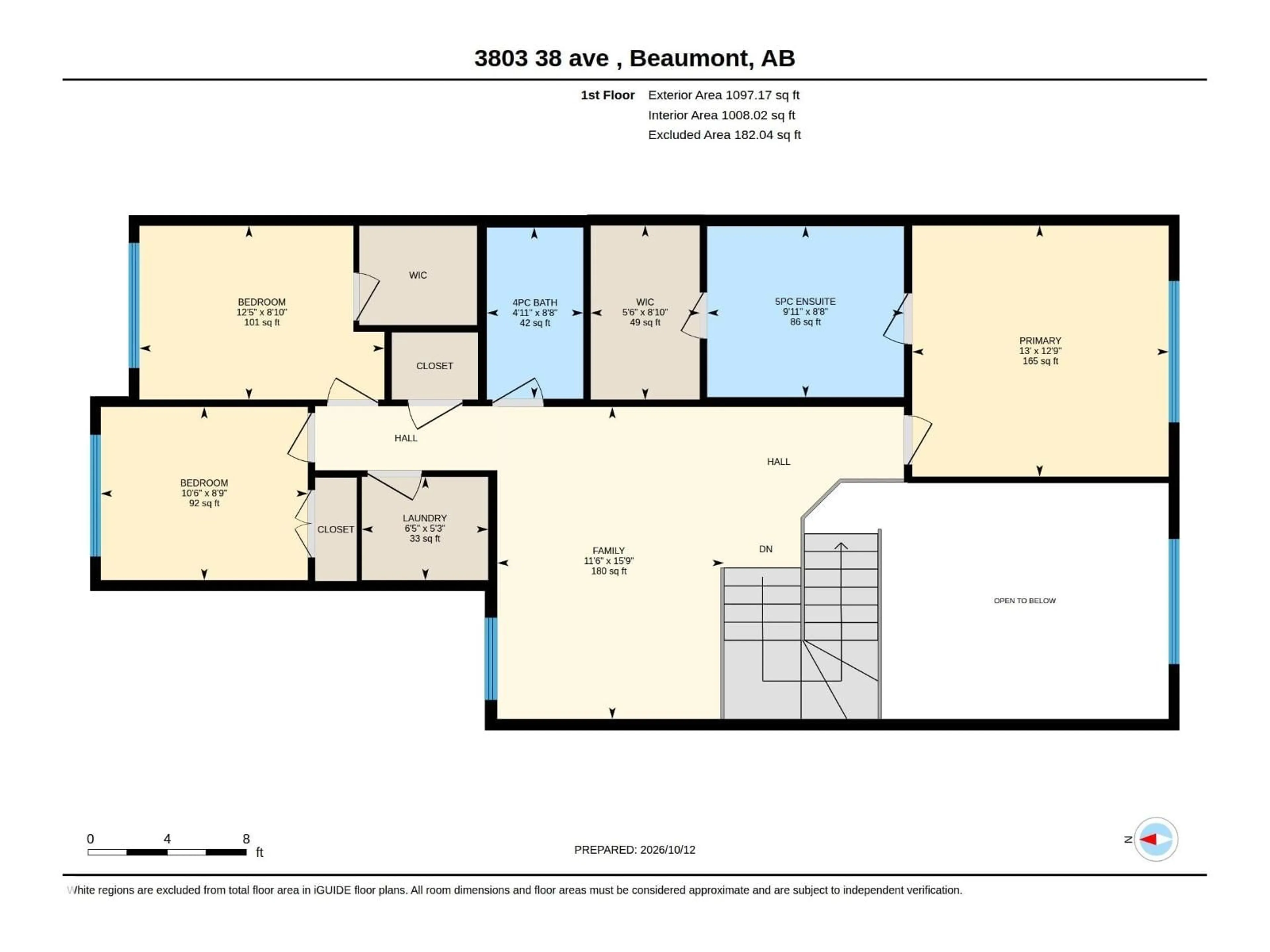 Floor plan for 3803 38 AV, Beaumont Alberta T4X3A1