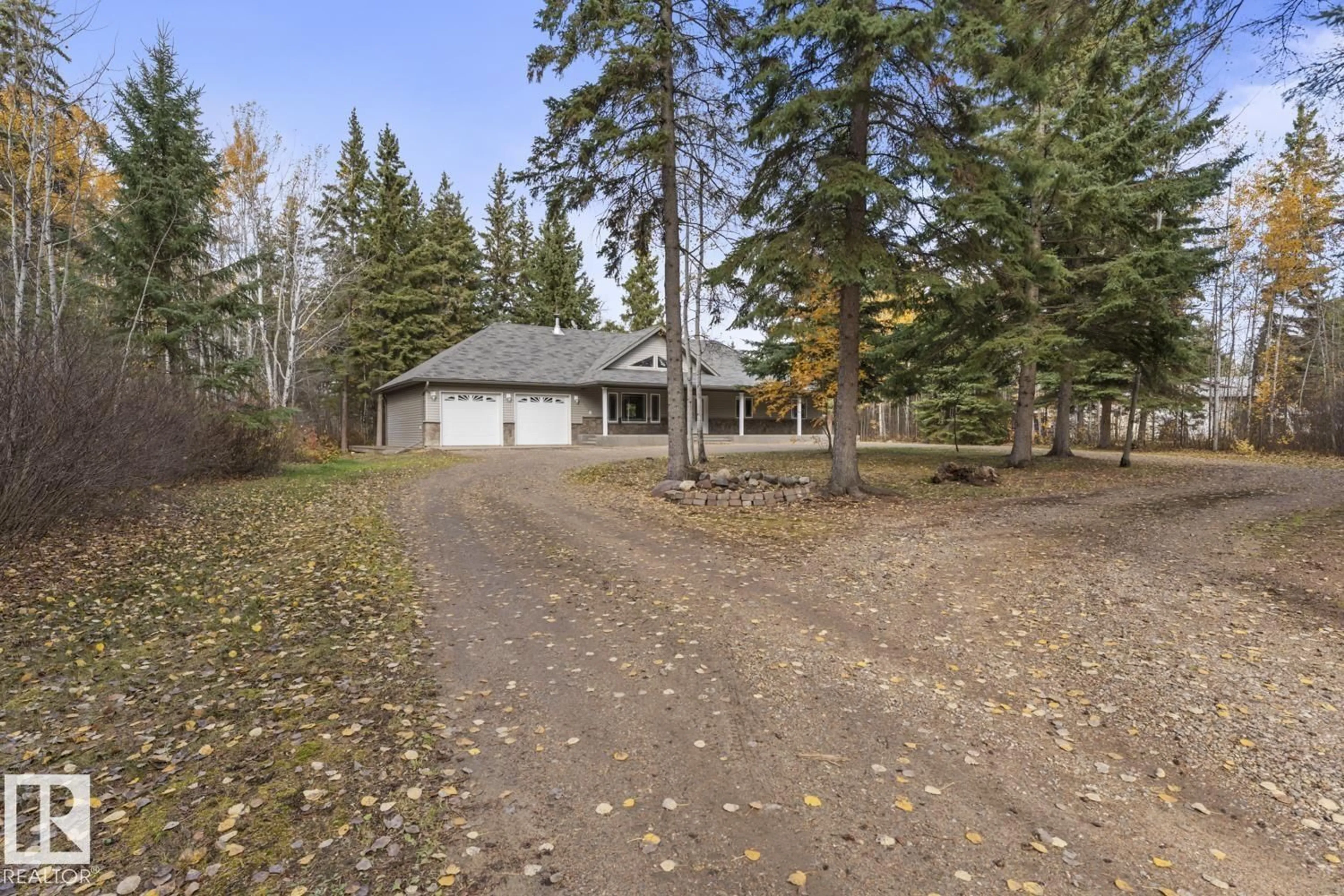 A pic from outside/outdoor area/front of a property/back of a property/a pic from drone, forest/trees view for 61307 - 20 RGE RD 470, Rural Bonnyville M.D. Alberta T9N2J6