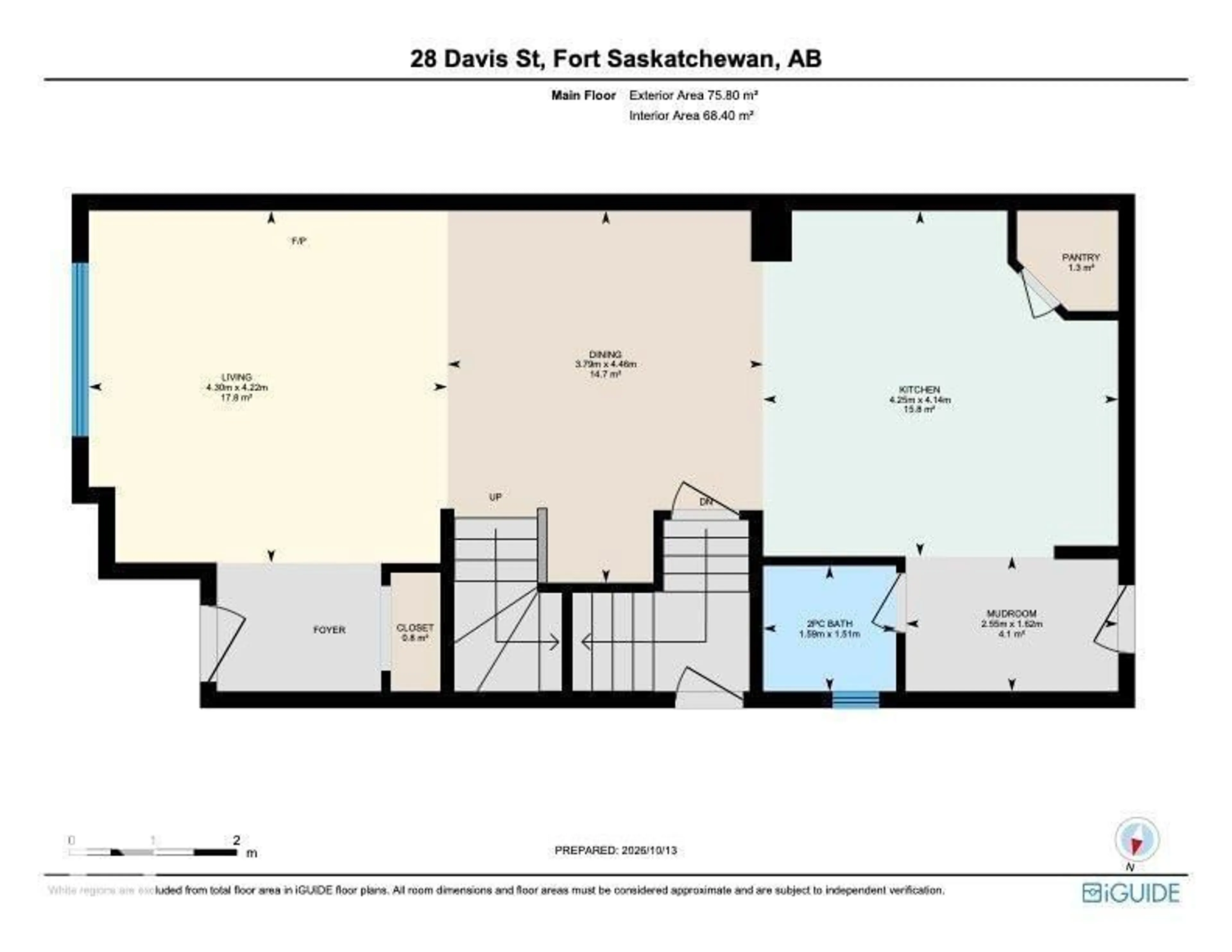 Floor plan for 28 DAVIS ST, Fort Saskatchewan Alberta T8L0N3
