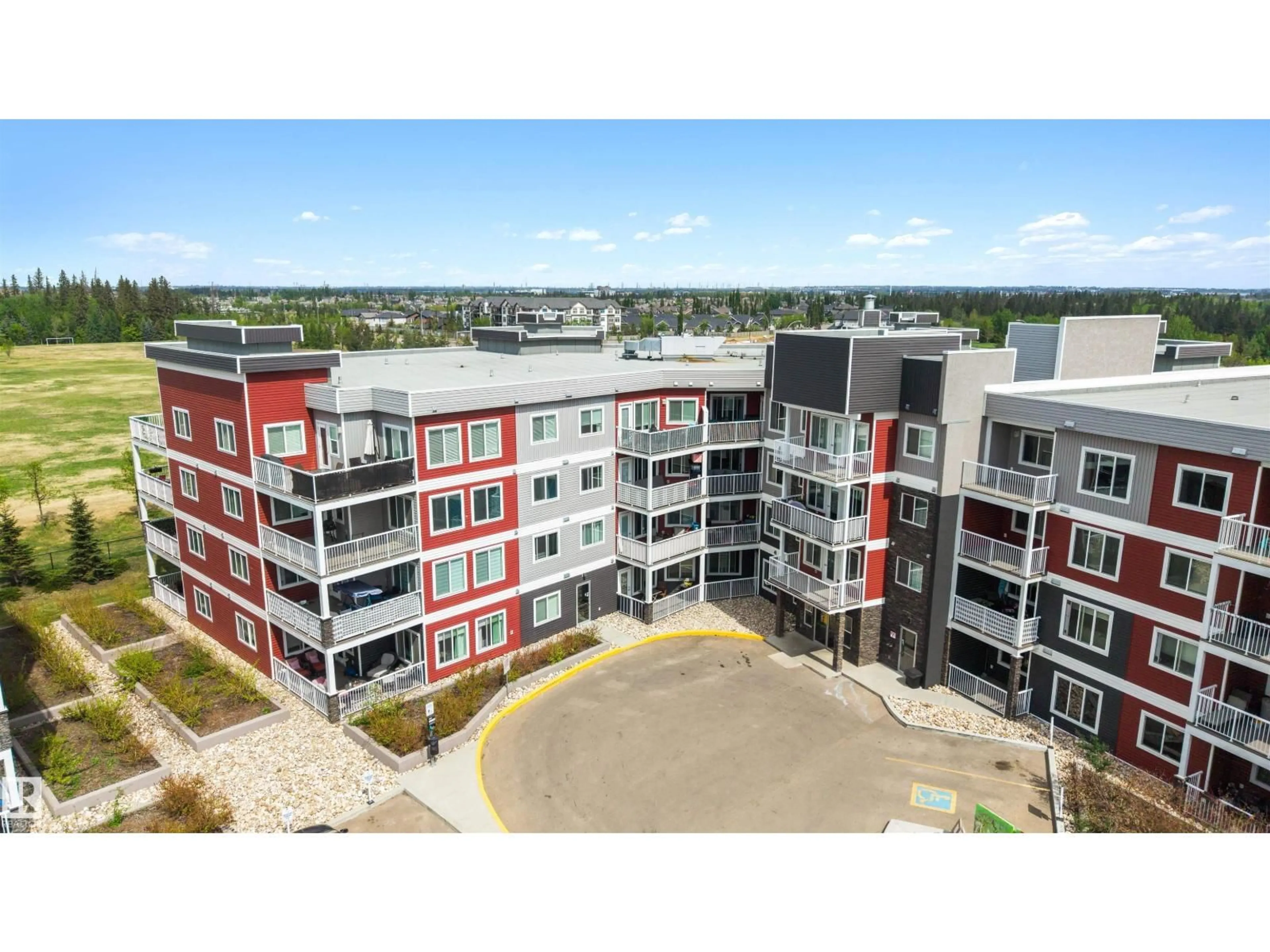 A pic from outside/outdoor area/front of a property/back of a property/a pic from drone, building for 1818 - 237 RUTHERFORD RD, Edmonton Alberta T6W2K6
