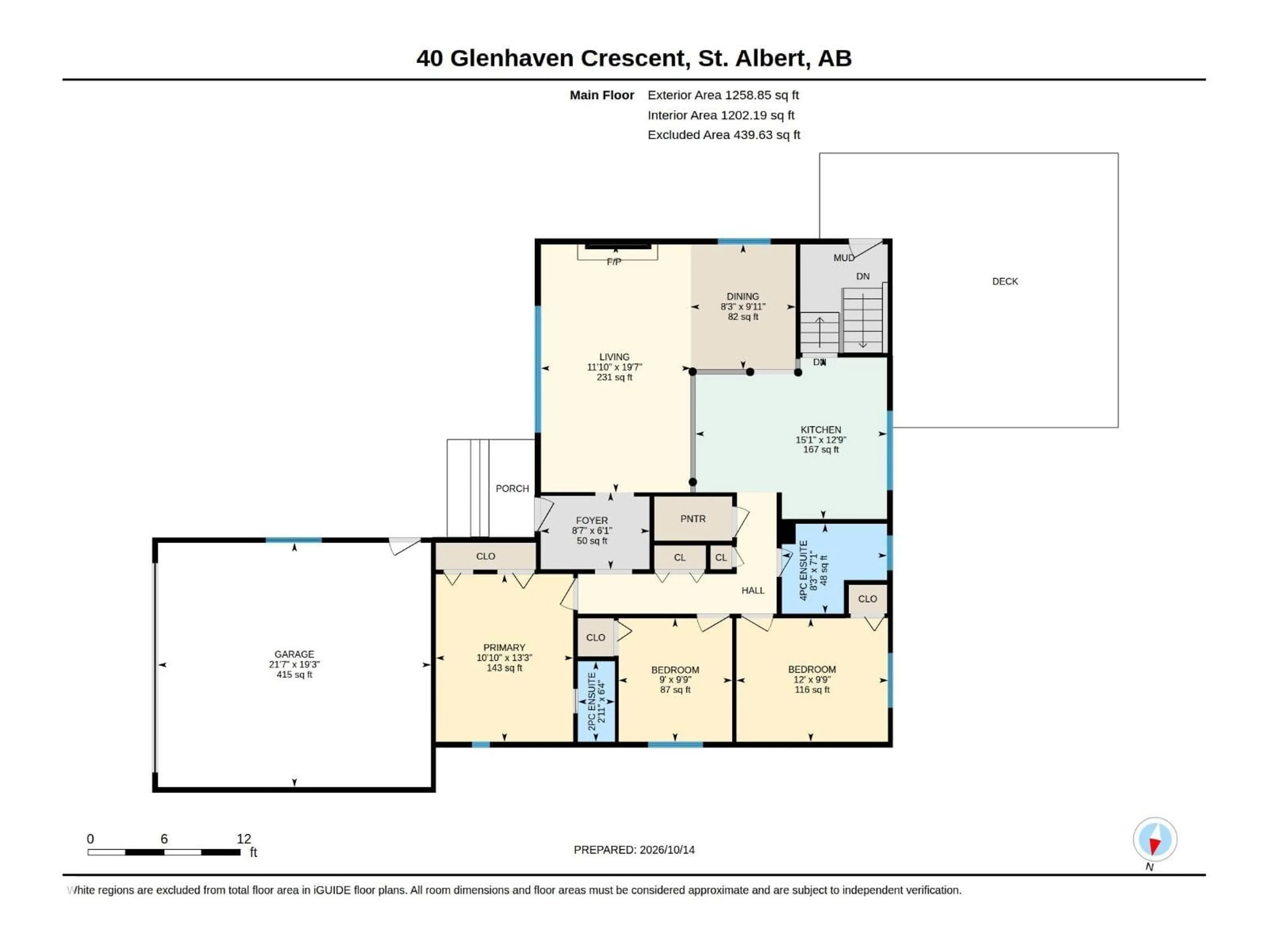 Floor plan for 40 GLENHAVEN CR, St. Albert Alberta T8N1A5