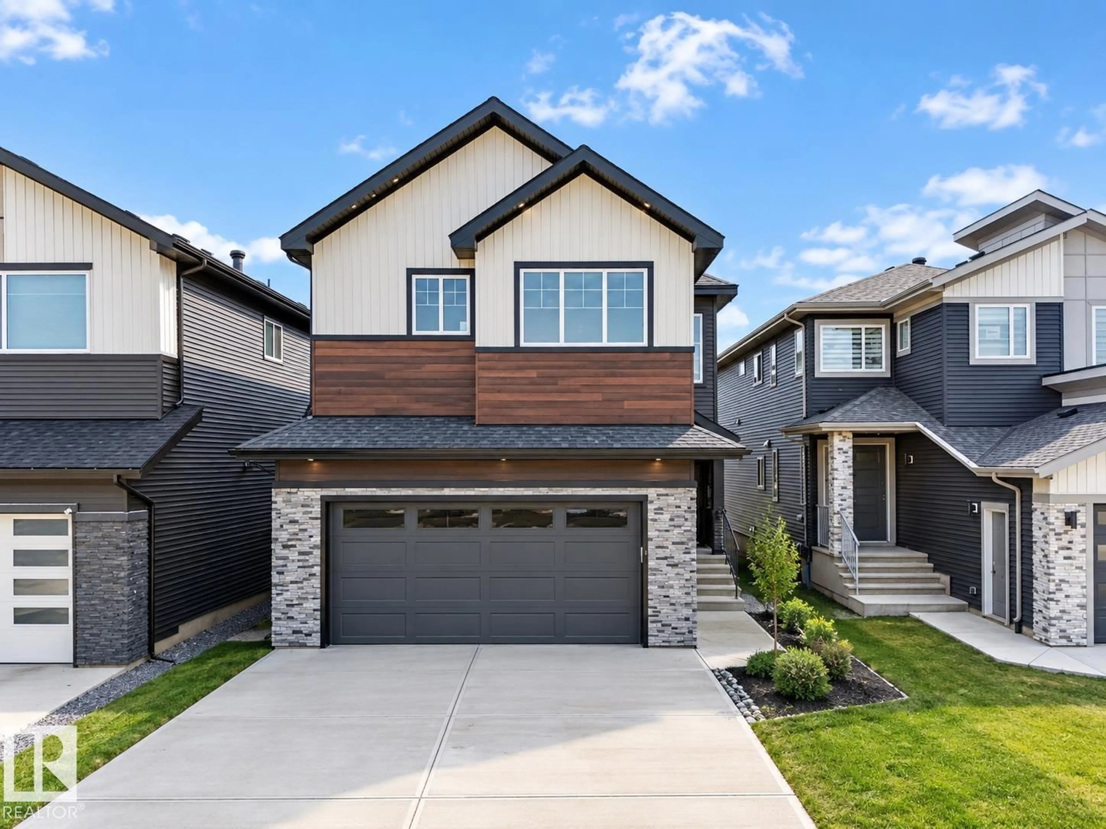 Home with brick exterior material, street for SW - 8418 MAYDAY LI, Edmonton Alberta T6X3G1