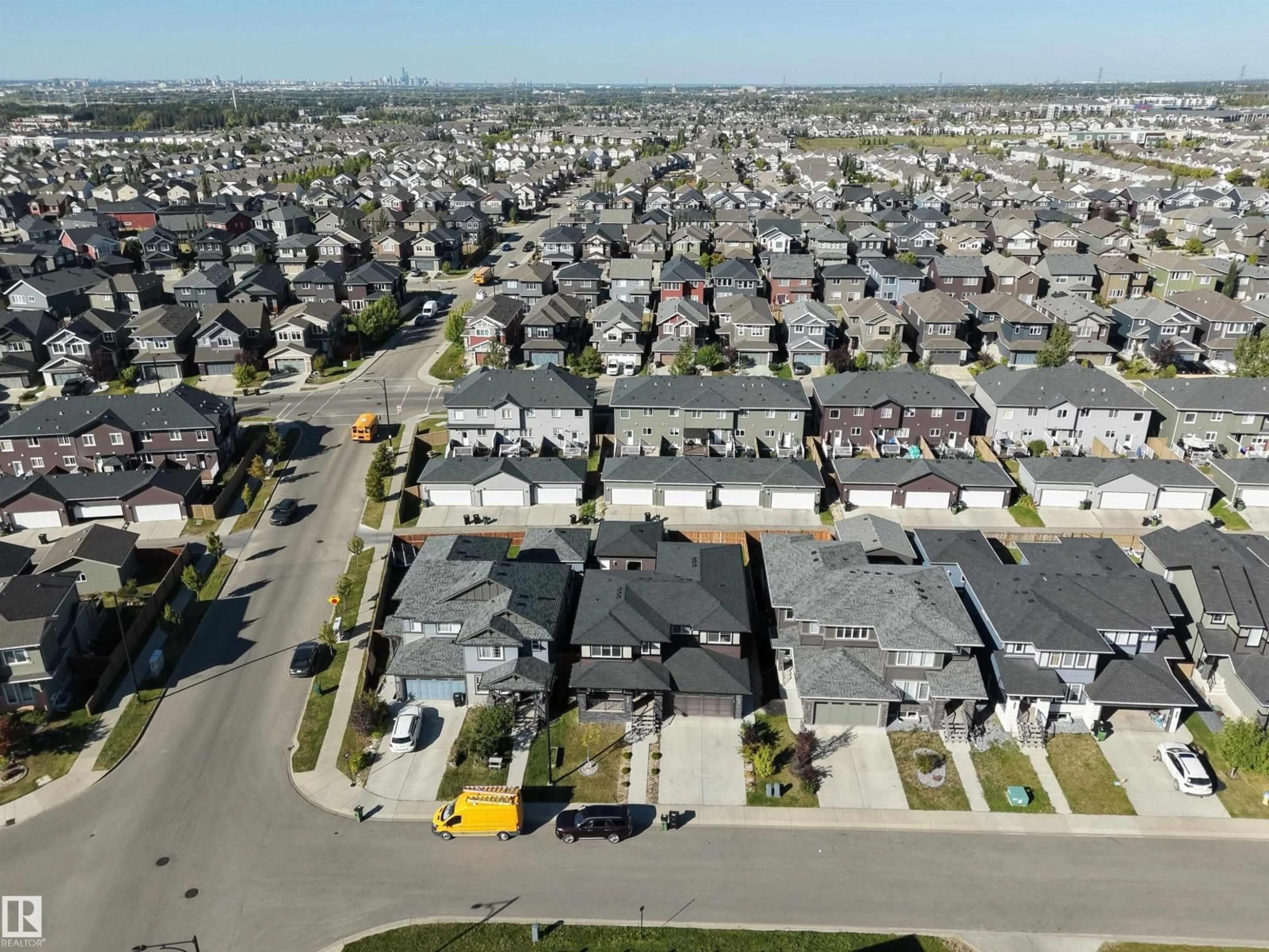 A pic from outside/outdoor area/front of a property/back of a property/a pic from drone, street for 2310 WONNACOTT CRESCENT, Edmonton Alberta T6X2J4