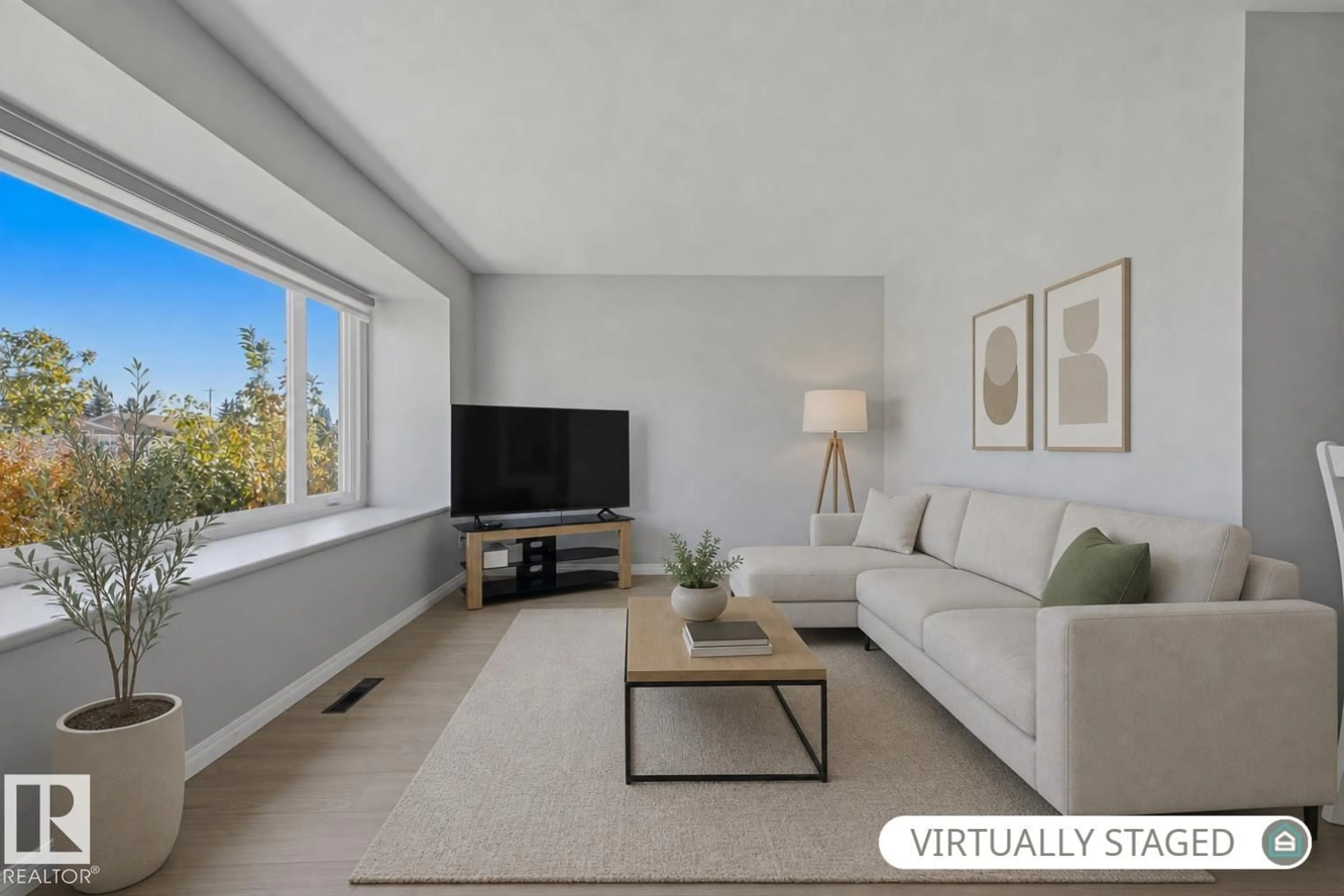 Living room with furniture, unknown for 13436 135 ST, Edmonton Alberta T5L1Y9